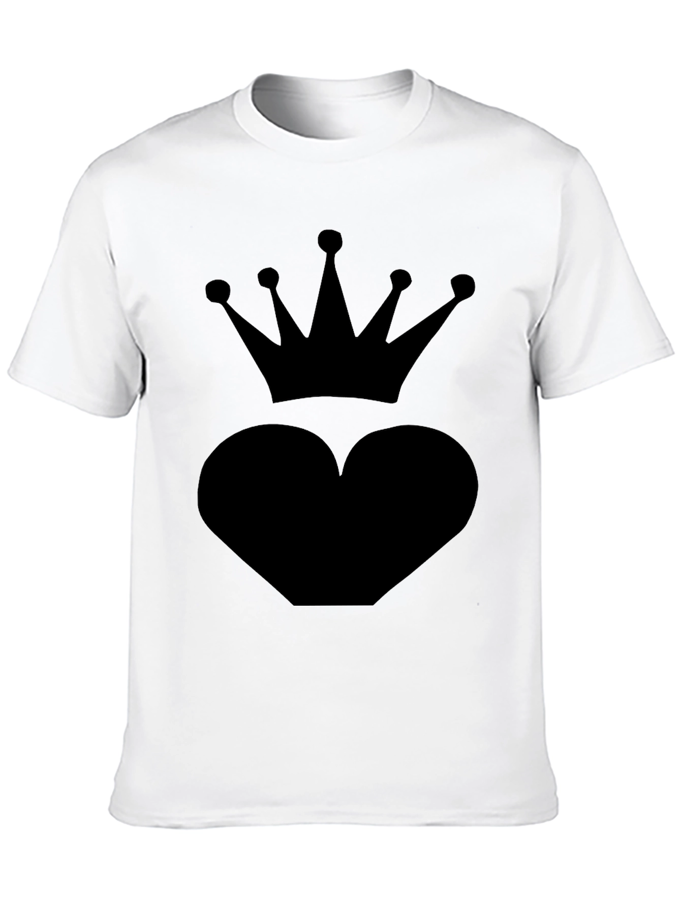 Heart Crown Black T-Shirt