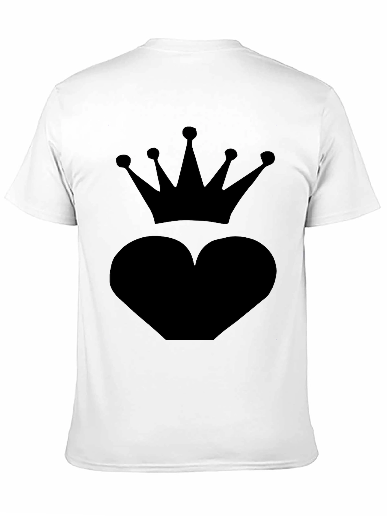 Heart Crown Black T-Shirt