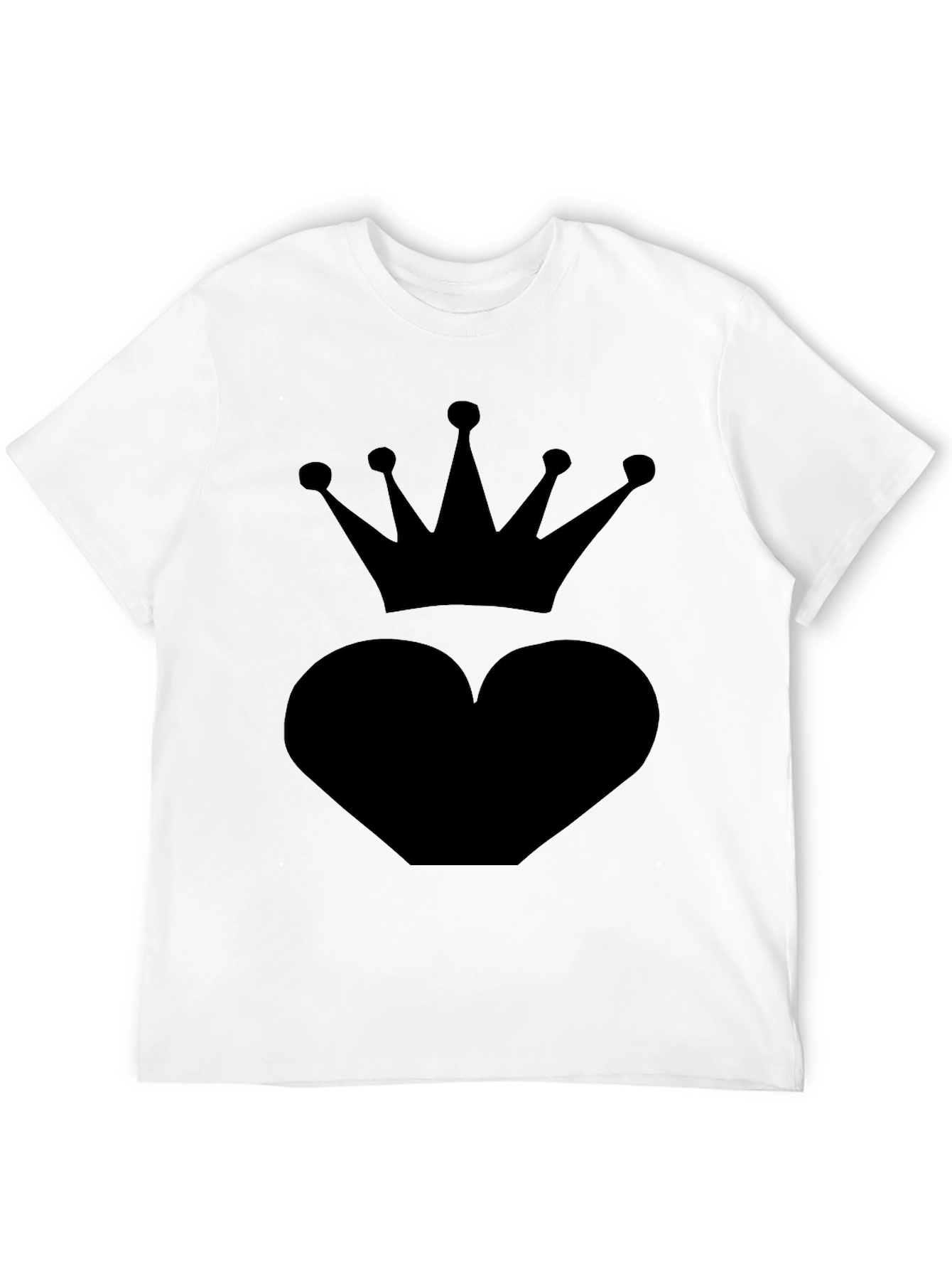 Heart Crown Black T-Shirt