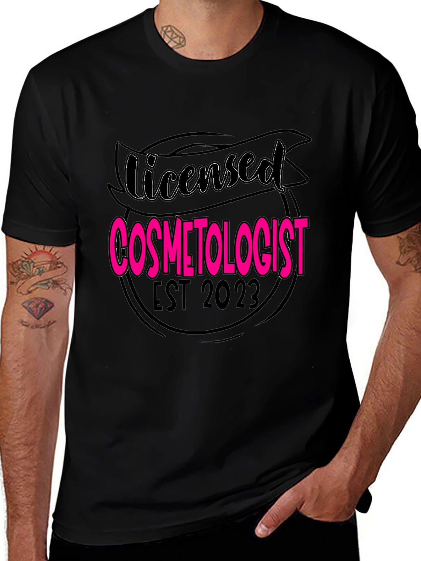 Licensed Cosmetologist 2023 Black T-Shirt