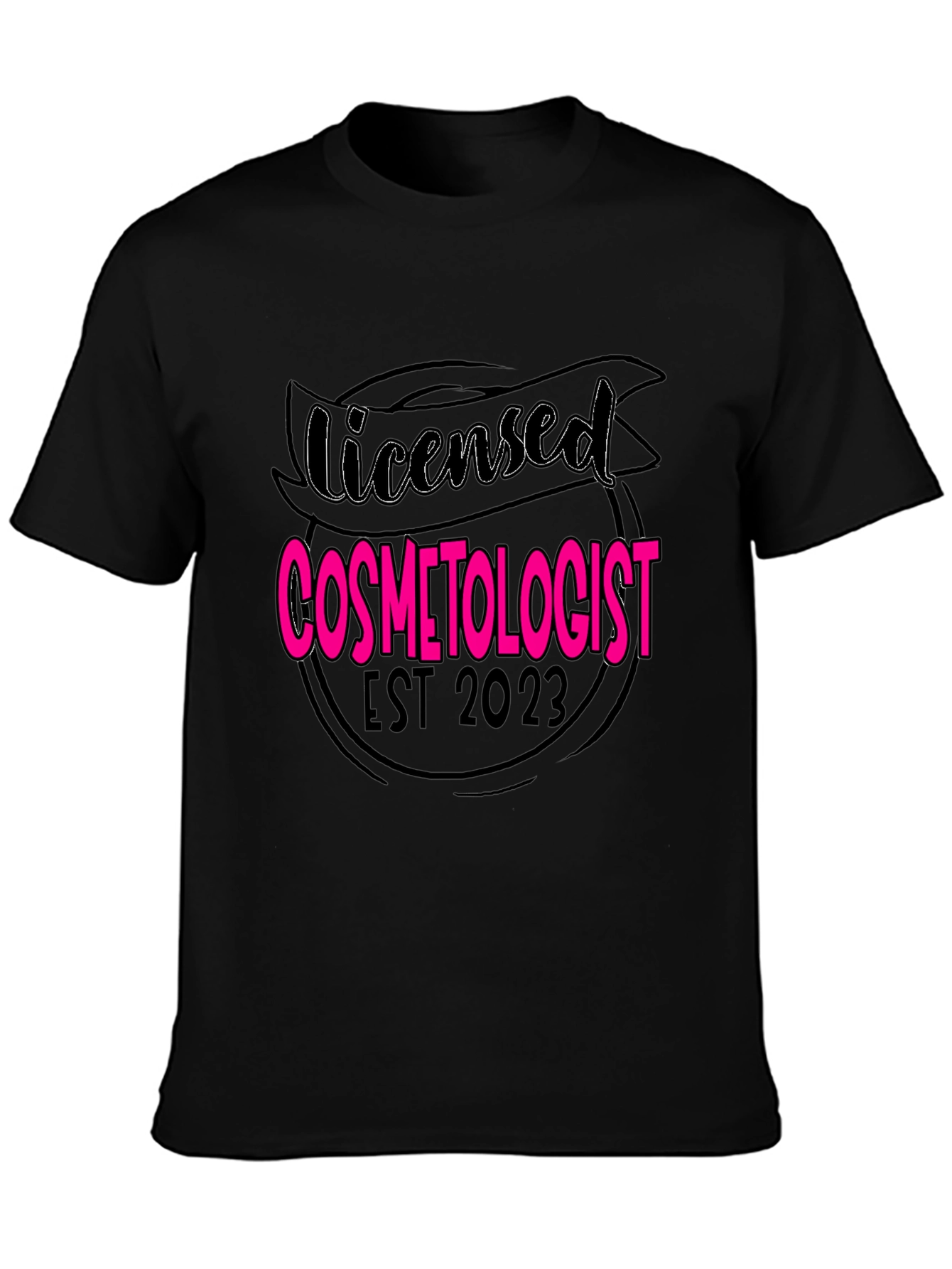 Licensed Cosmetologist 2023 Black T-Shirt