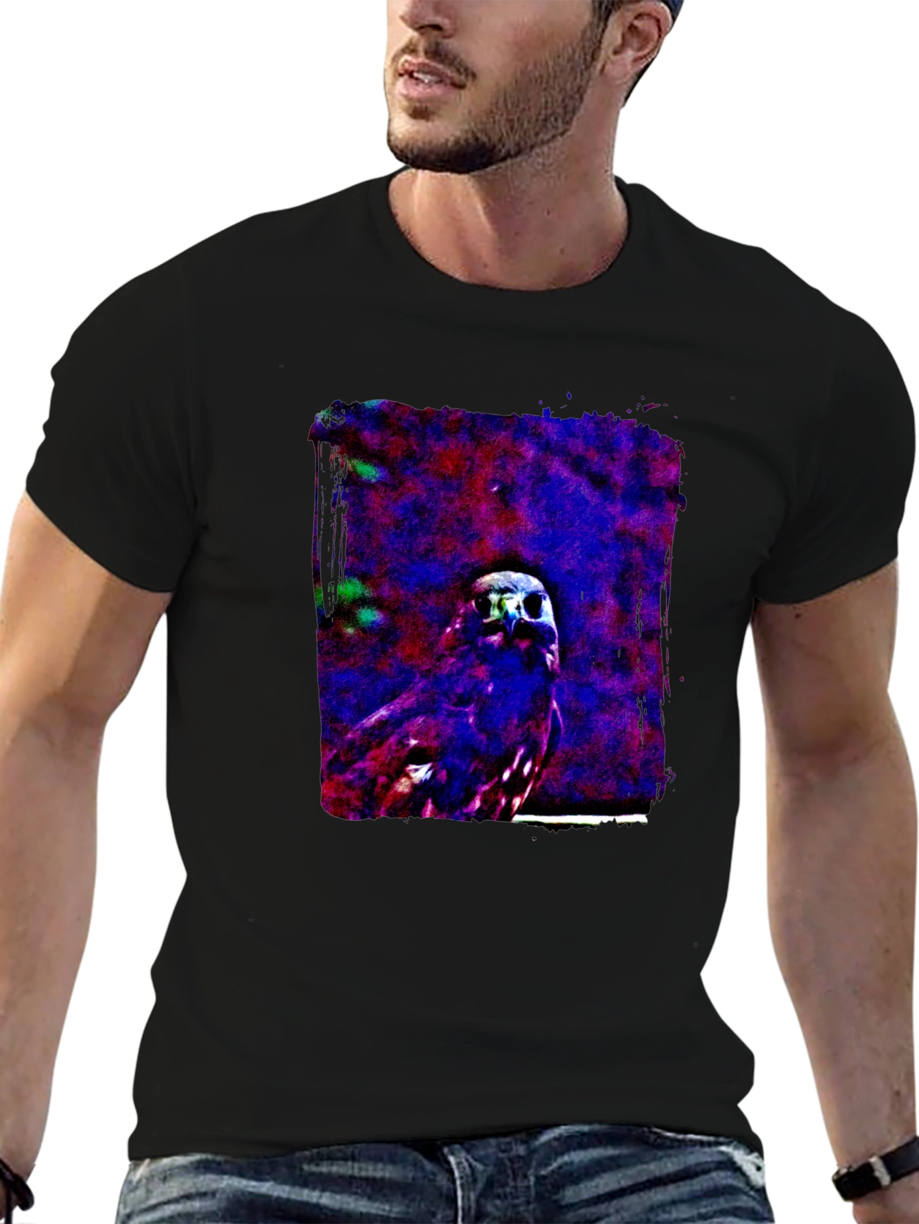 Artistic Bird Graphic Tee