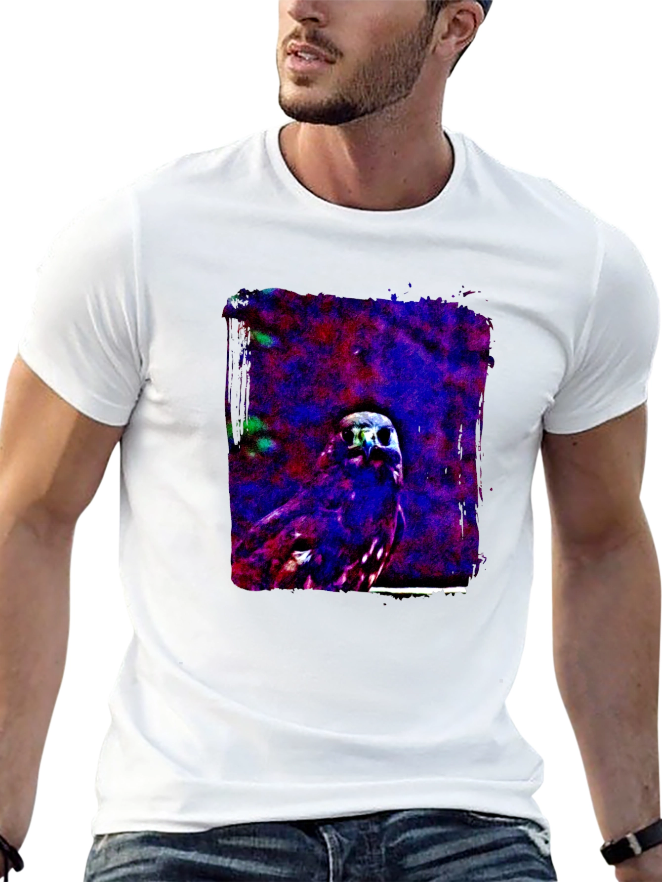 Artistic Bird Graphic Tee