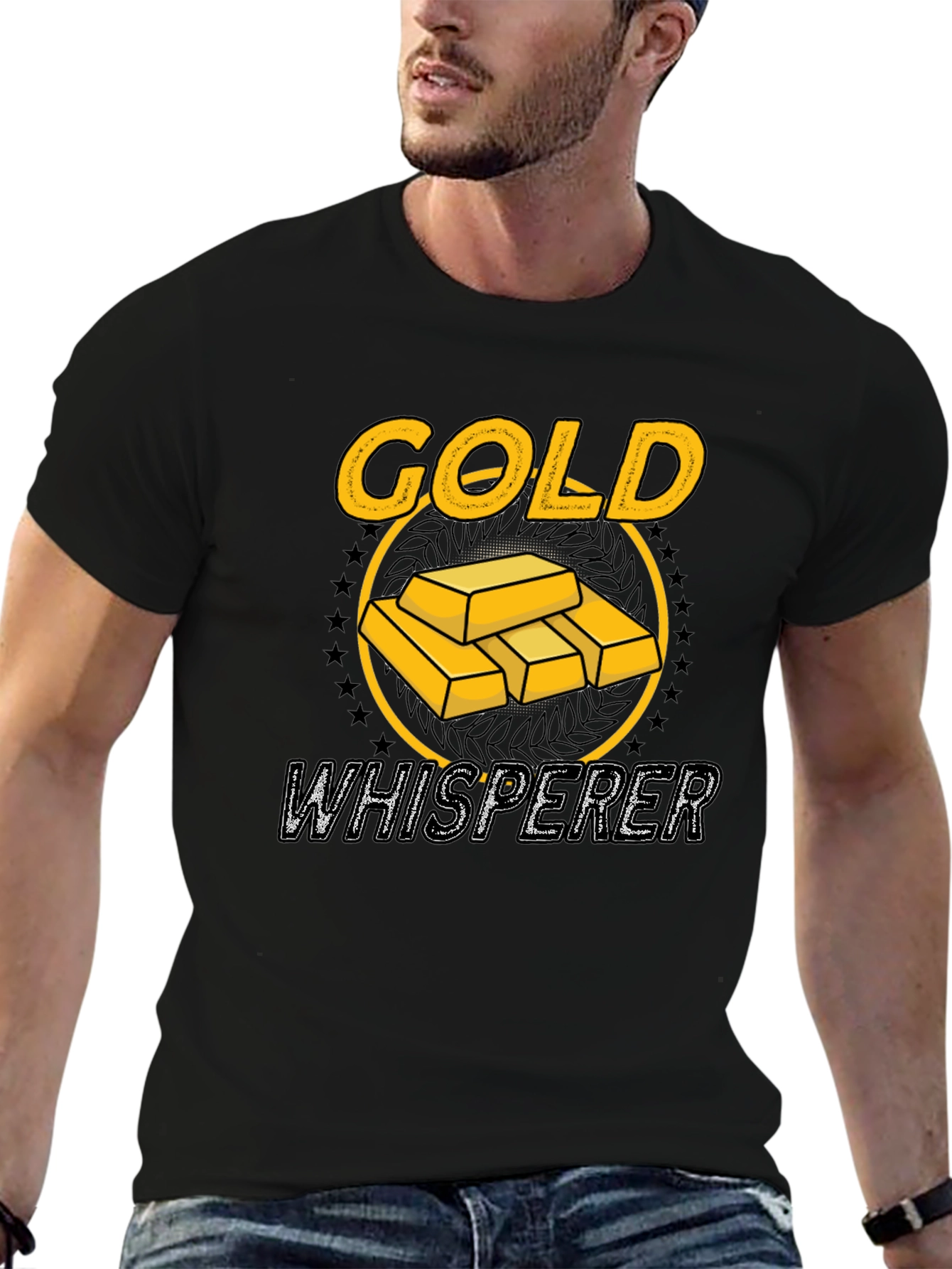 Gold Whisperer Graphic Tee - Black T-Shirt