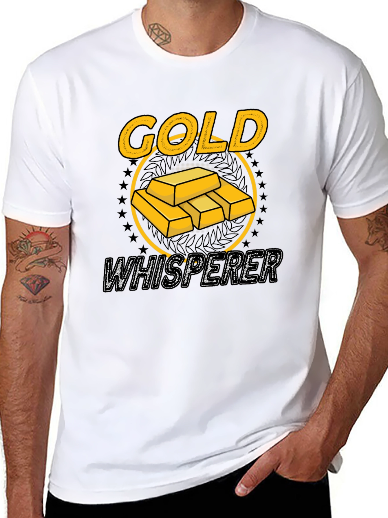 Gold Whisperer Graphic Tee - Black T-Shirt