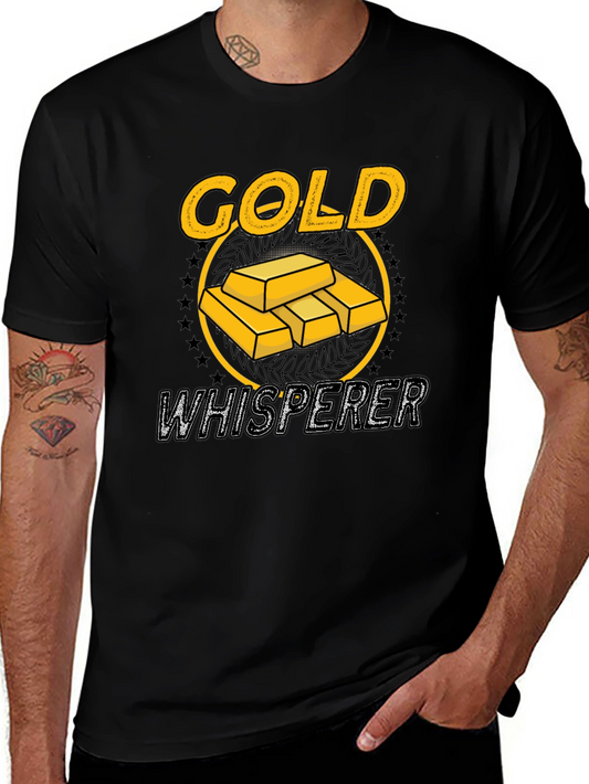 Gold Whisperer Graphic Tee - Black T-Shirt