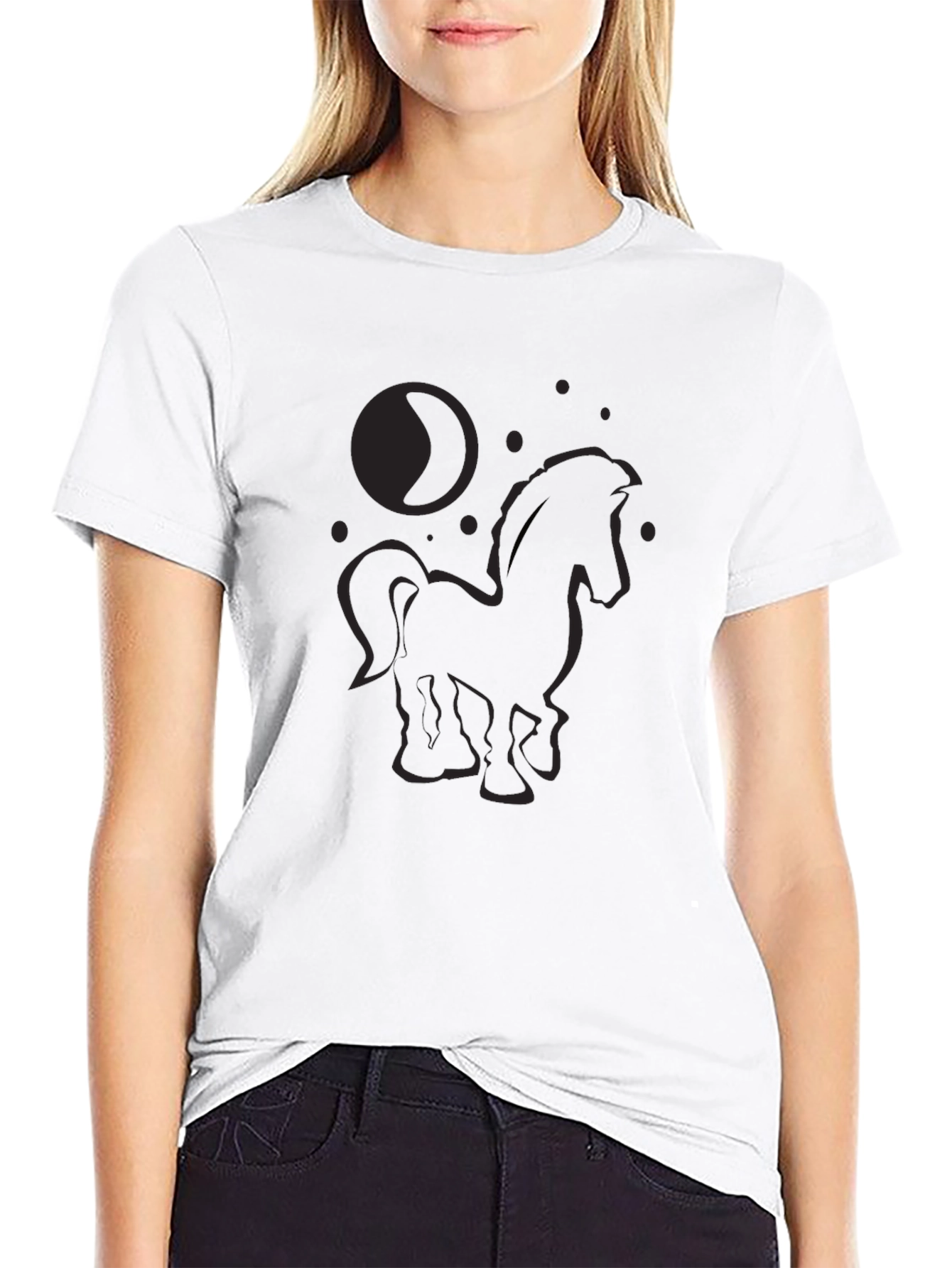 Horse Moon Graphic T-Shirt