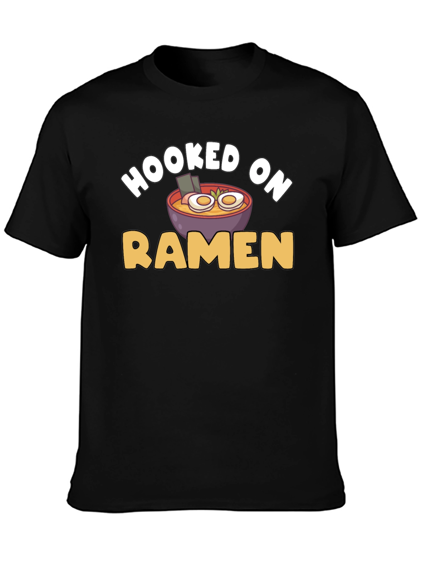 Hooked on Ramen T-Shirt - Funny Foodie Tee