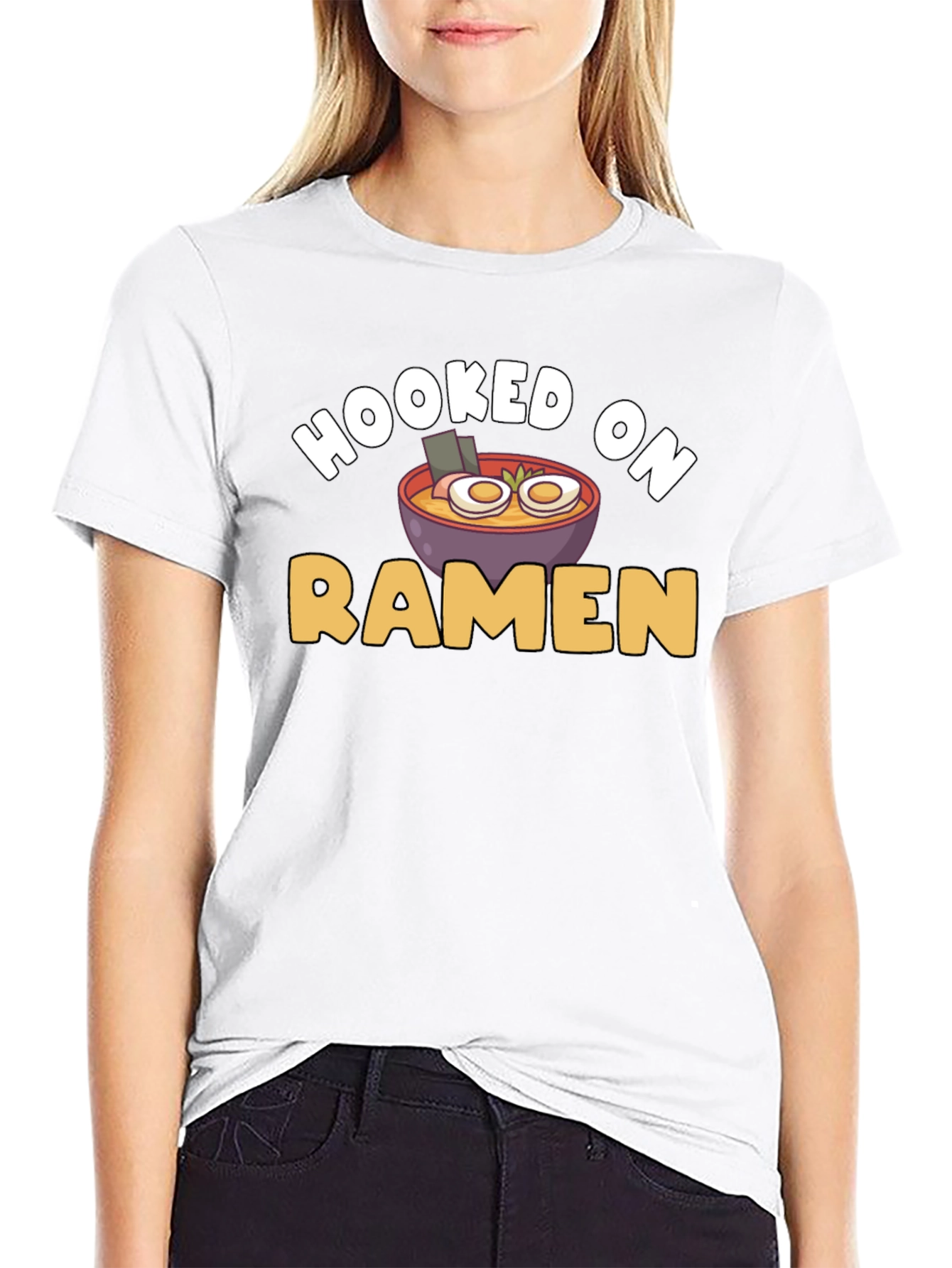 Hooked on Ramen T-Shirt - Funny Foodie Tee