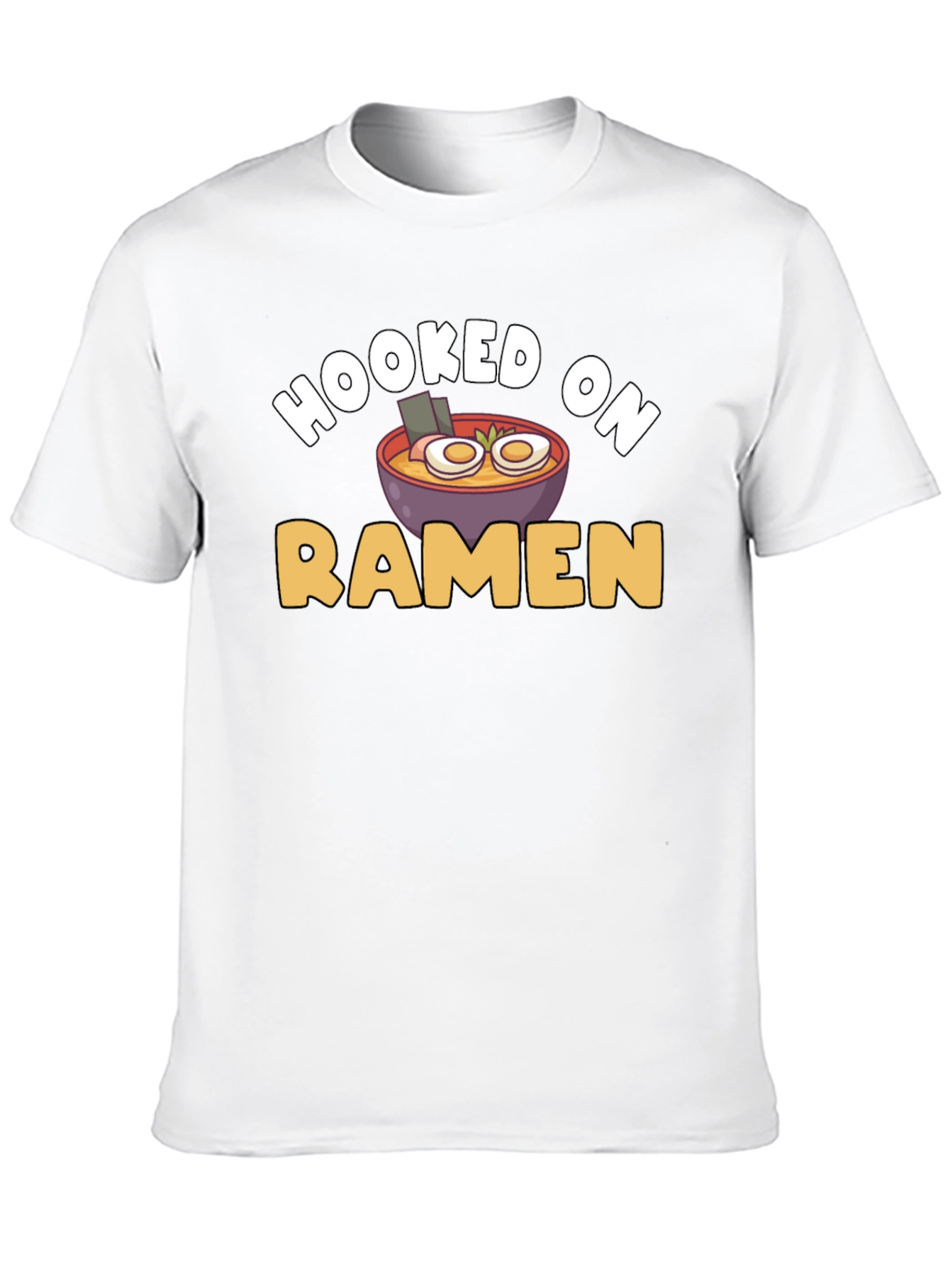 Hooked on Ramen T-Shirt - Funny Foodie Tee