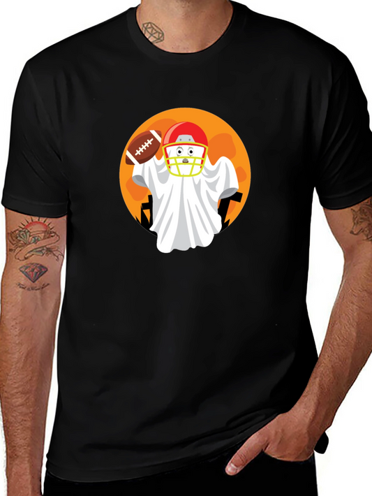 Football Ghost Halloween T-Shirt