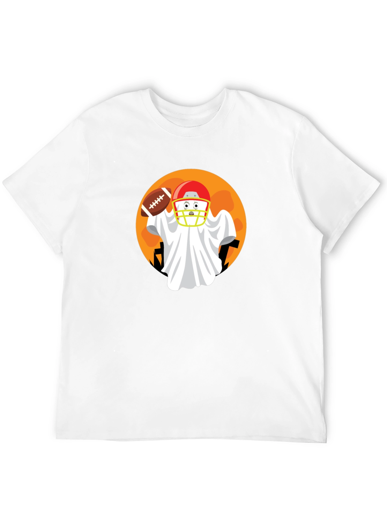 Football Ghost Halloween T-Shirt