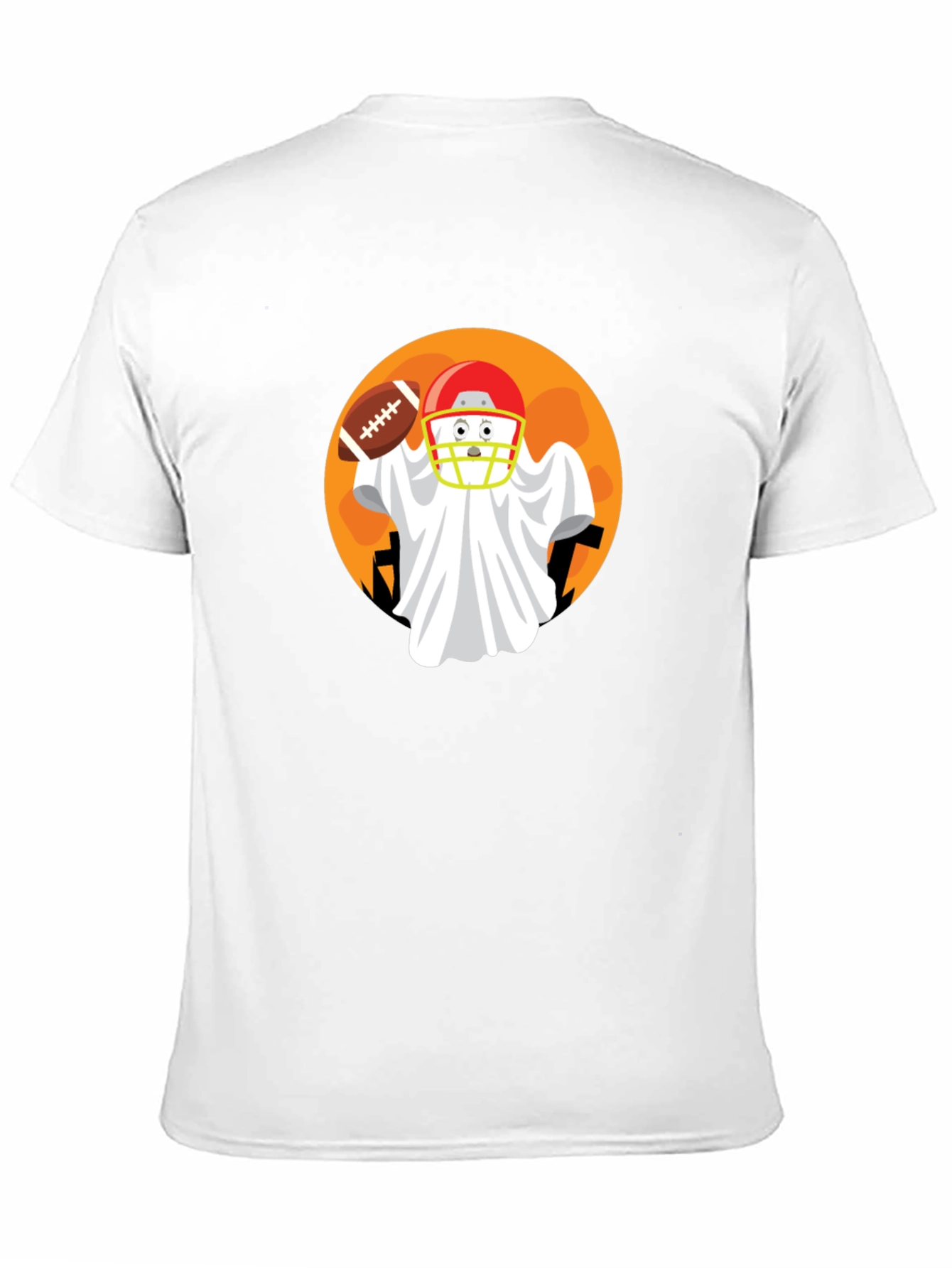 Football Ghost Halloween T-Shirt