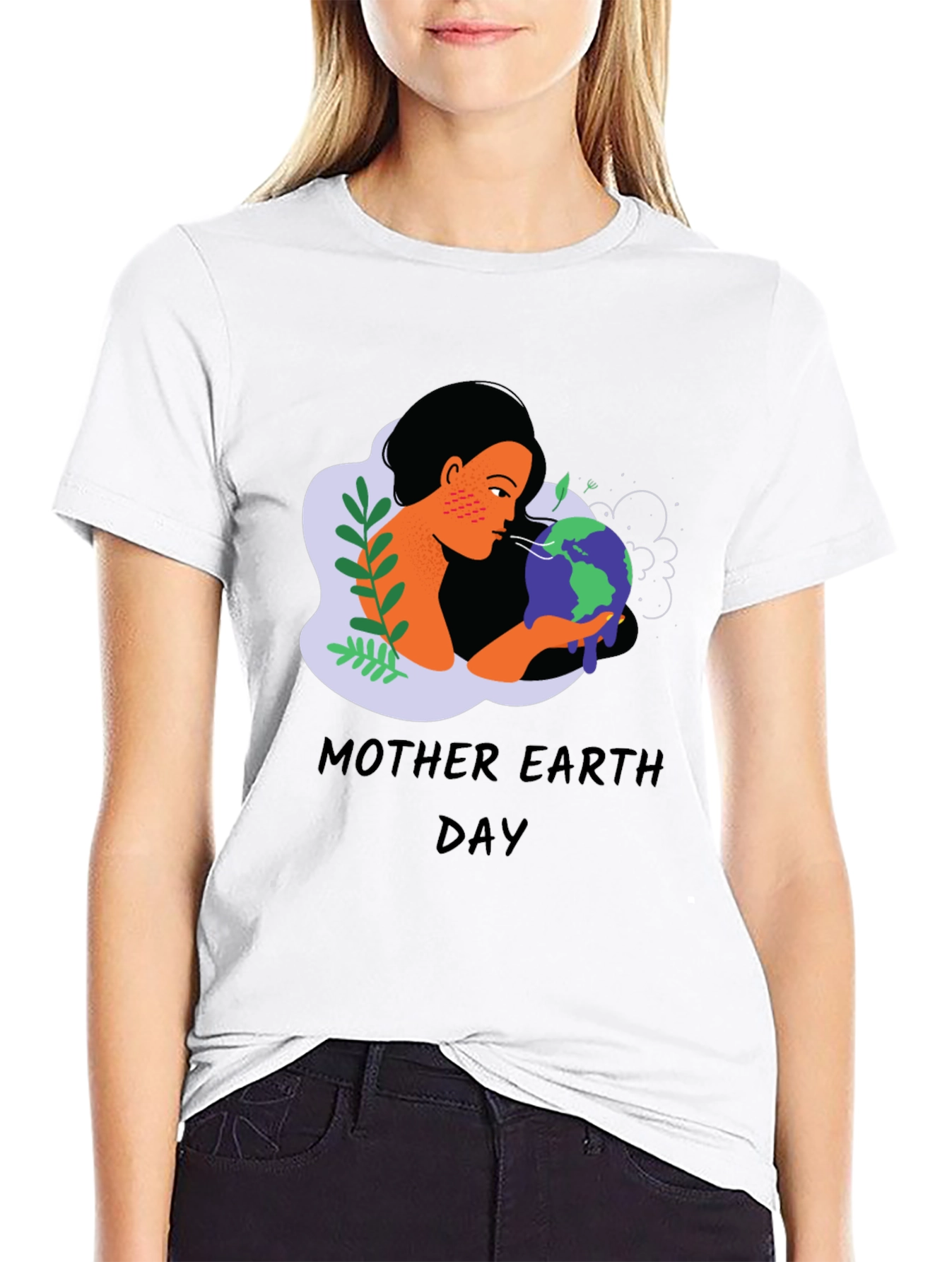 Mother Earth Day T-Shirt - Black Graphic Tee