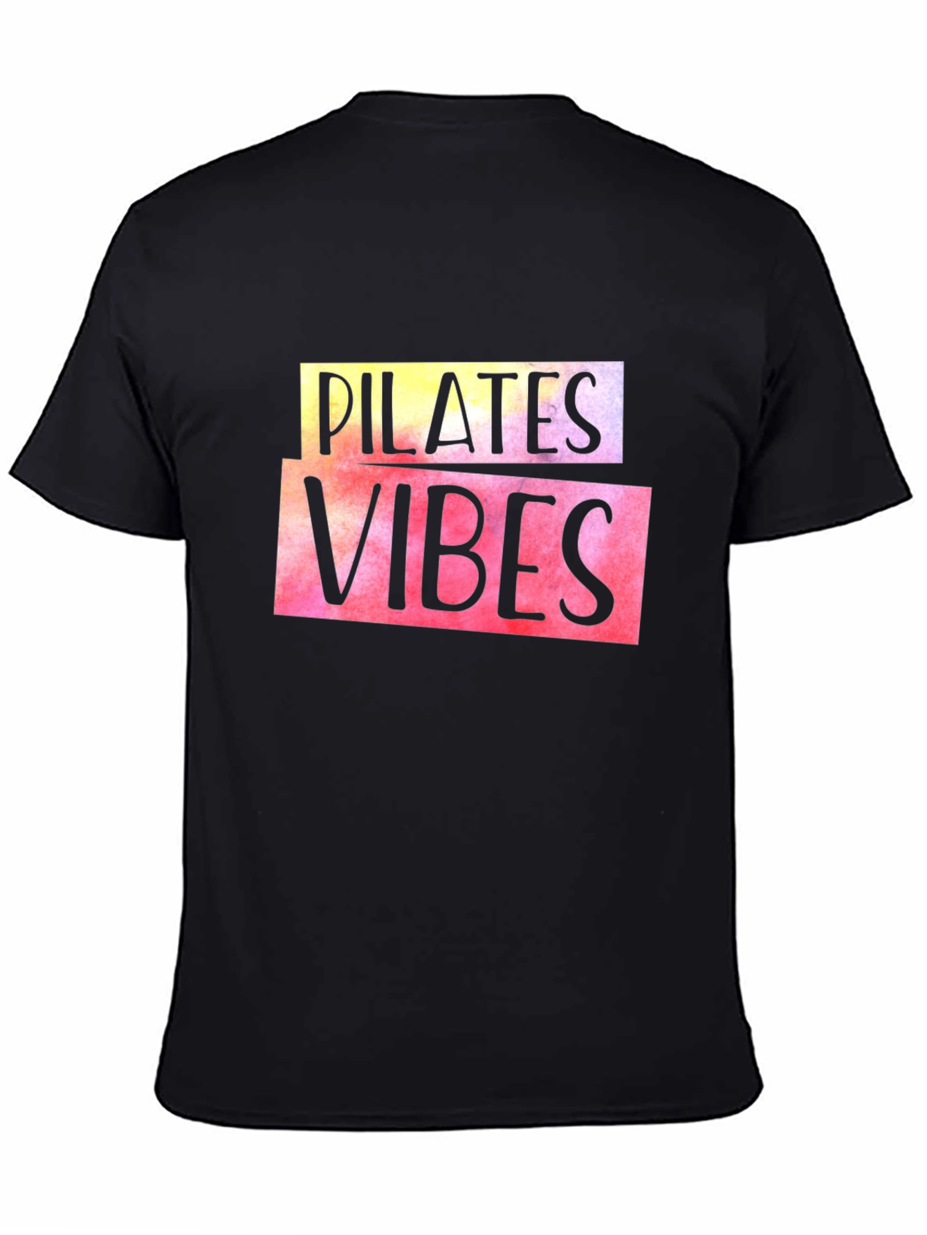 Pilates Vibes Black T-Shirt