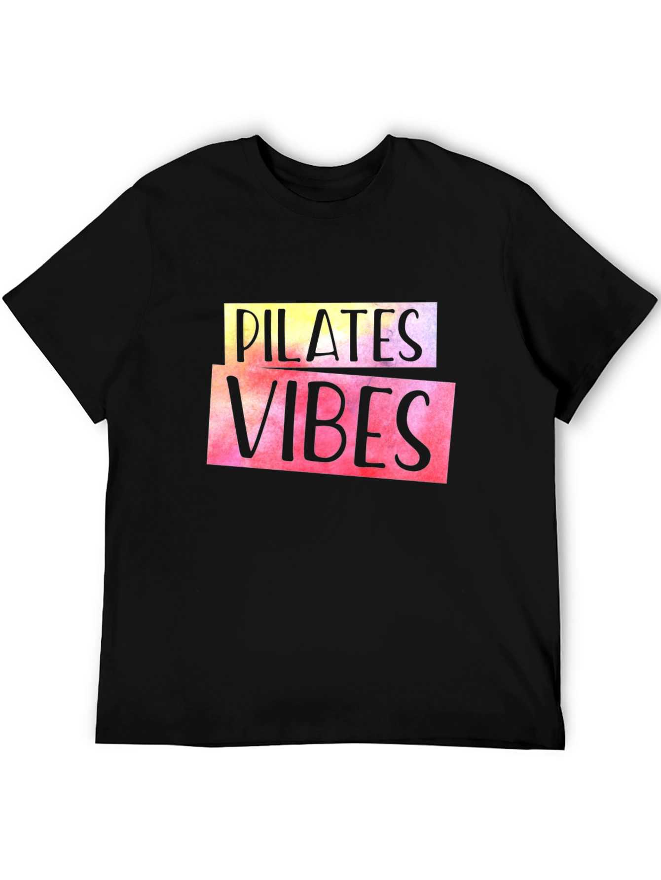 Pilates Vibes Black T-Shirt
