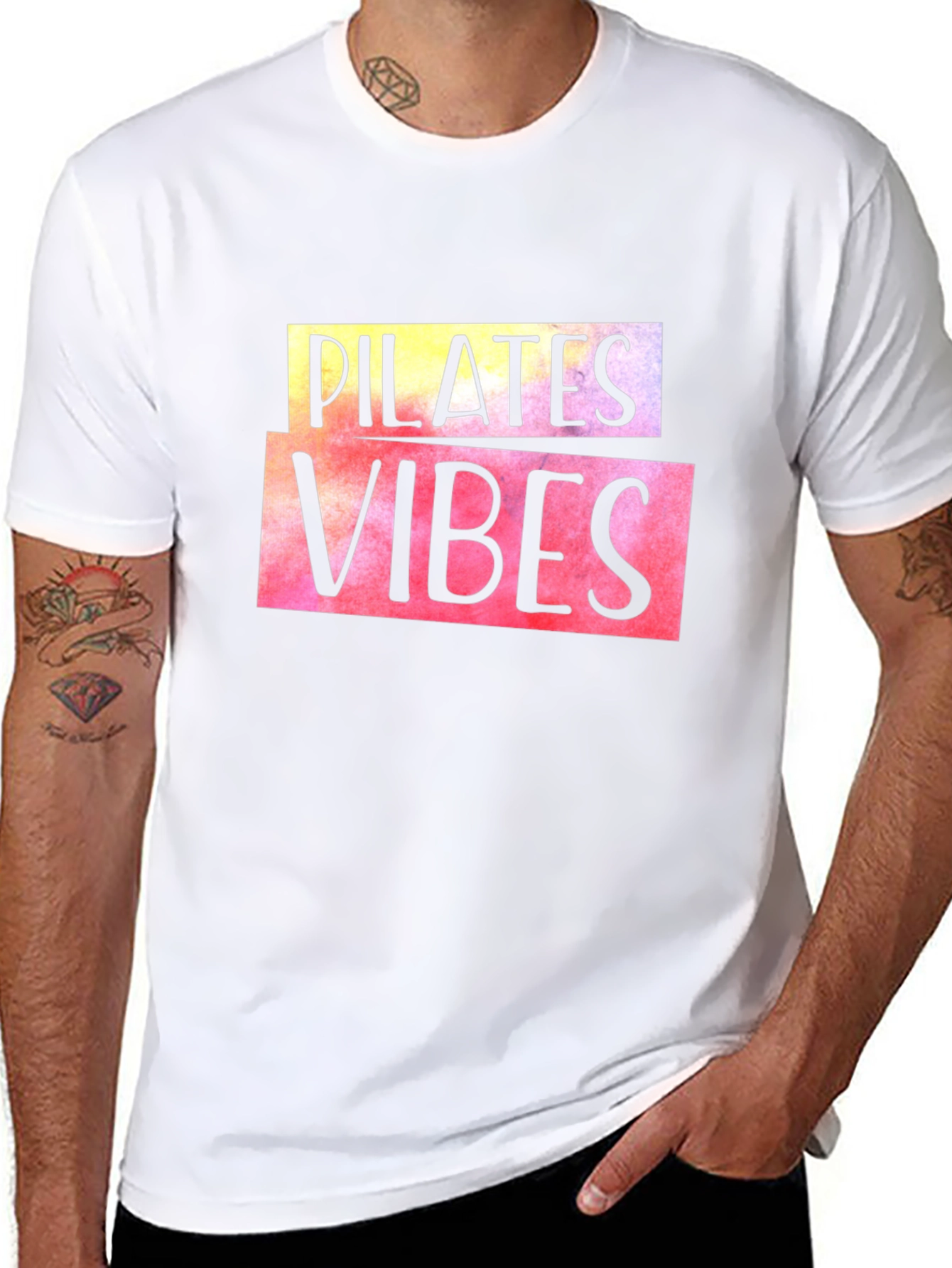 Pilates Vibes Black T-Shirt
