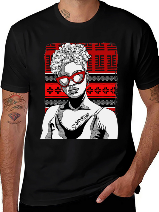Afrobeat Graphic Tee - Stylish Unisex Black T-Shirt