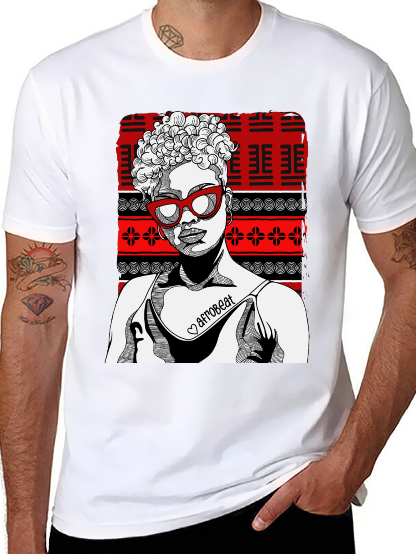 Afrobeat Graphic Tee - Stylish Unisex Black T-Shirt