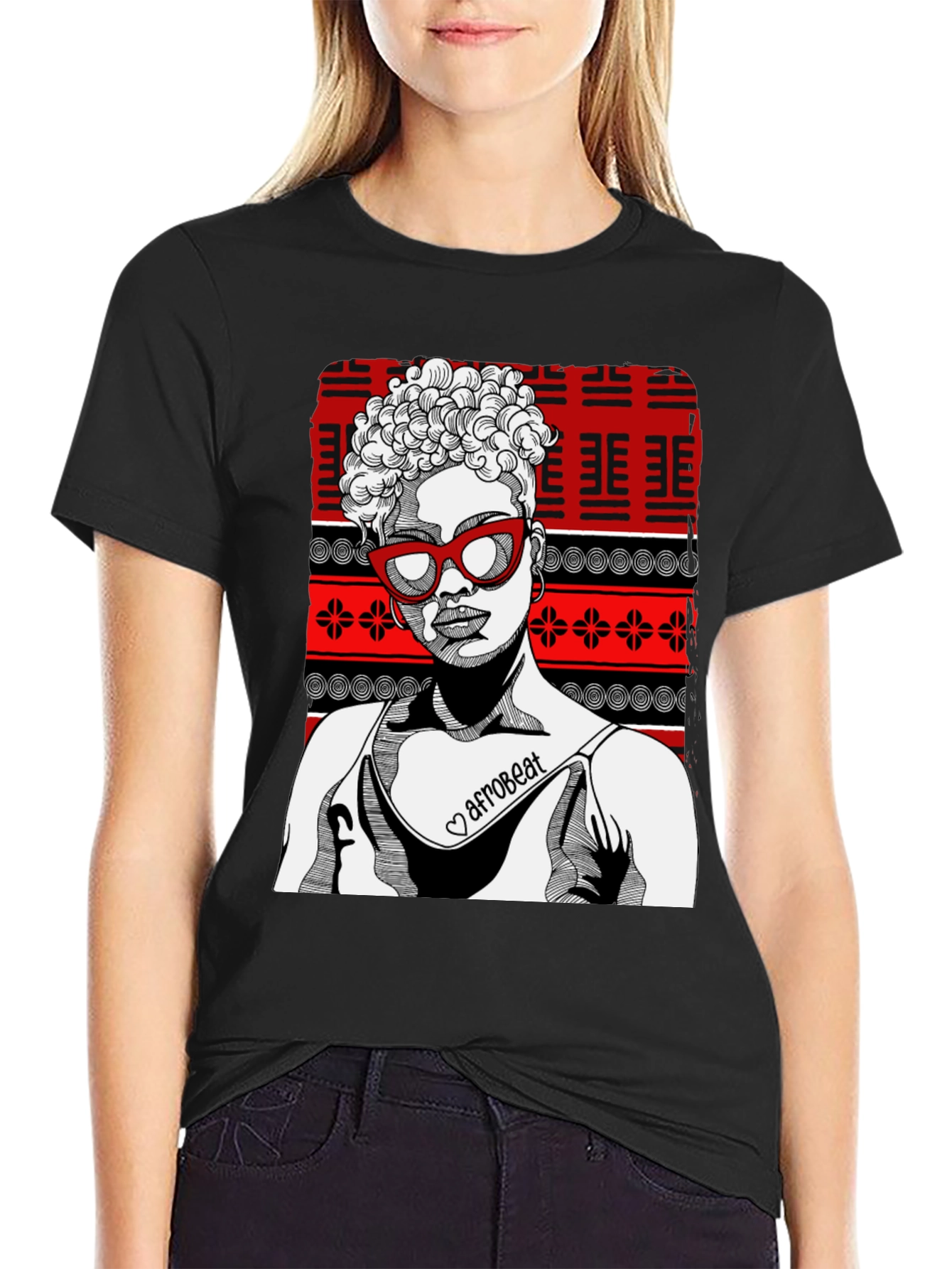 Afrobeat Graphic Tee - Stylish Unisex Black T-Shirt