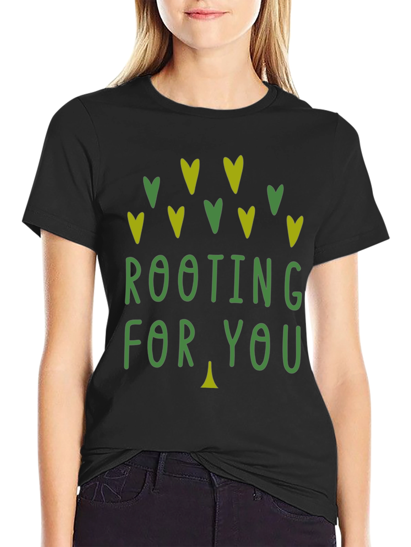 Rooting For You Graphic Print Tee