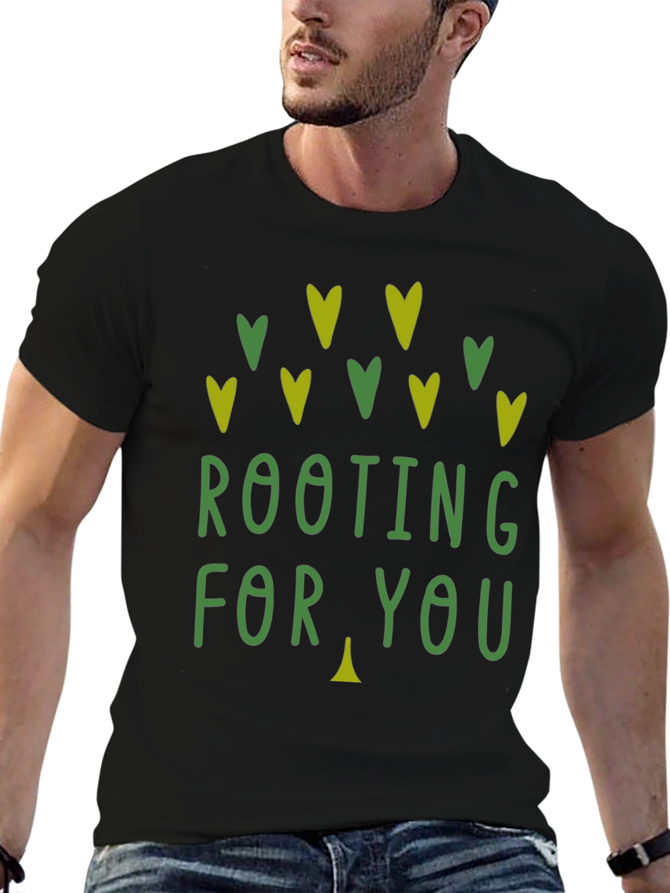 Rooting For You Graphic Print Tee