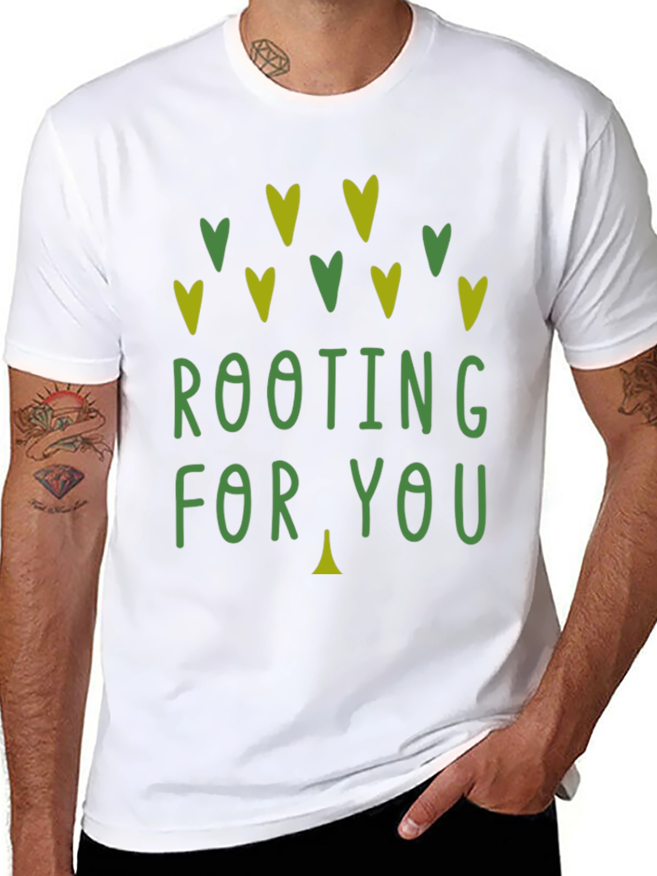 Rooting For You Graphic Print Tee