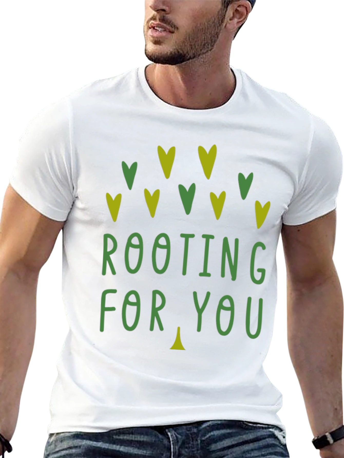 Rooting For You Graphic Print Tee