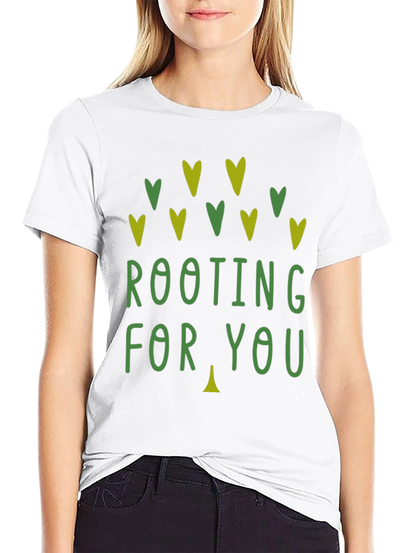 Rooting For You Graphic Print Tee