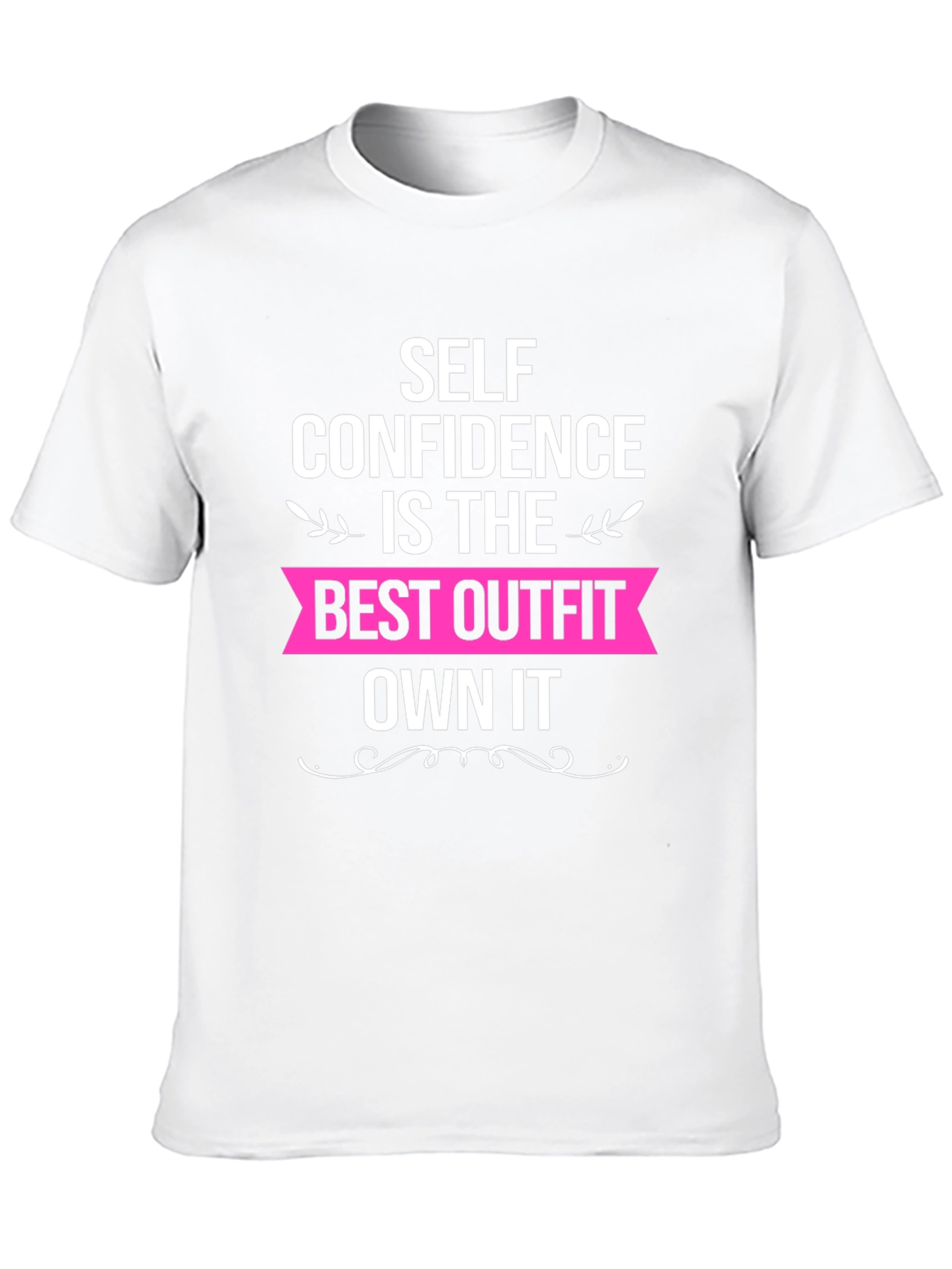 Self Confidence Best Outfit Black Graphic T-Shirt