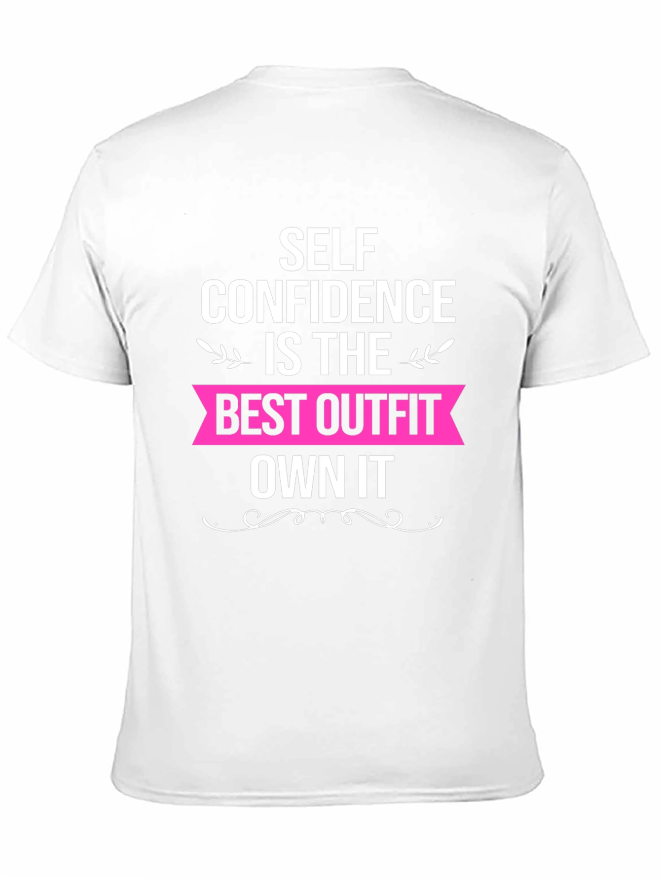 Self Confidence Best Outfit Black Graphic T-Shirt