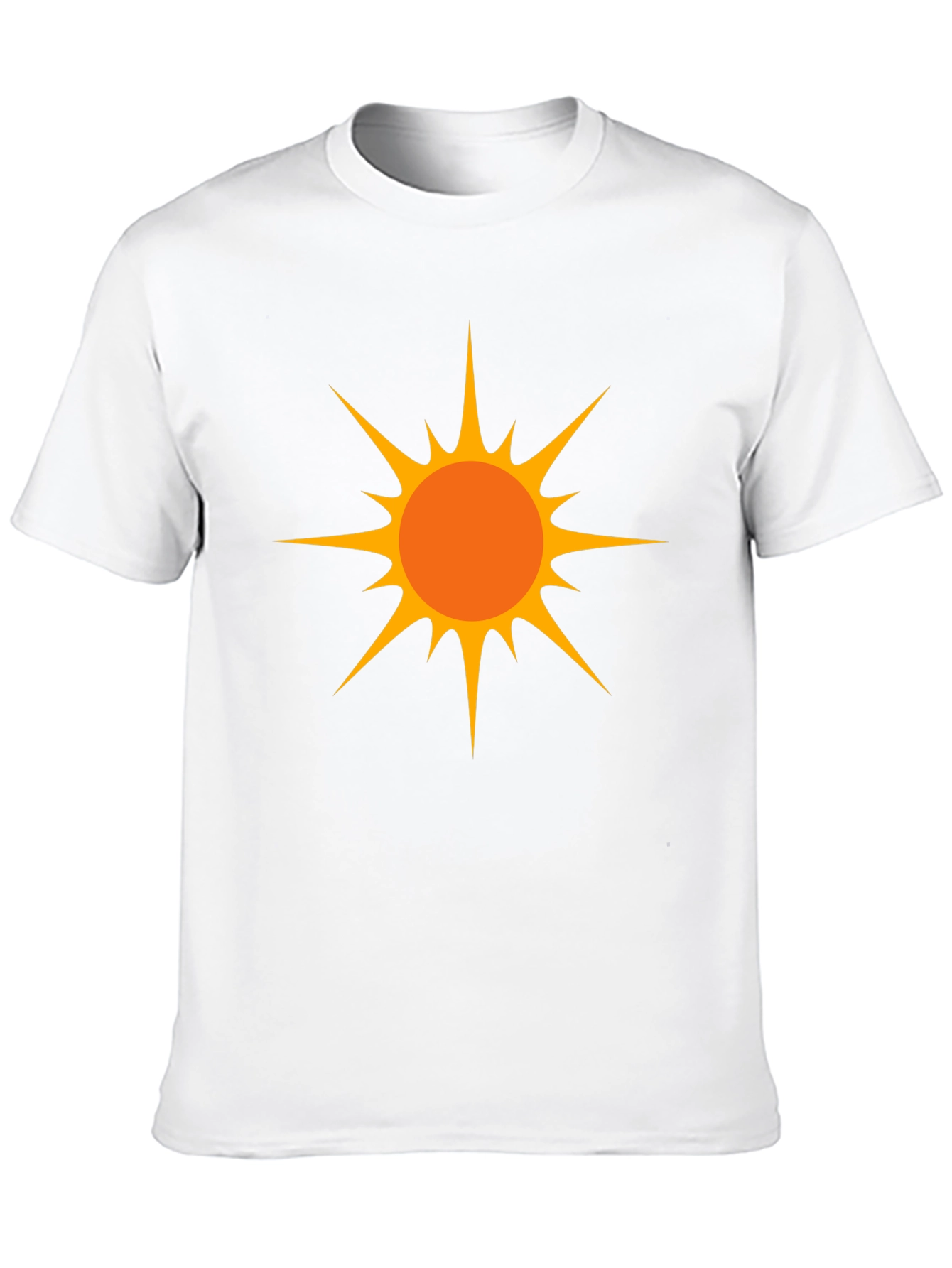 Bold Sun Graphic Tee - Black Cotton Comfort