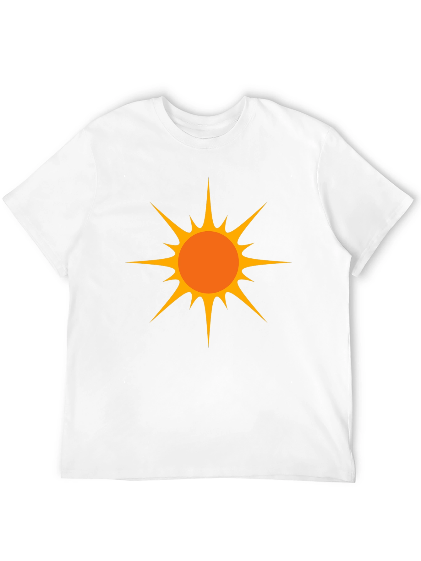Bold Sun Graphic Tee - Black Cotton Comfort