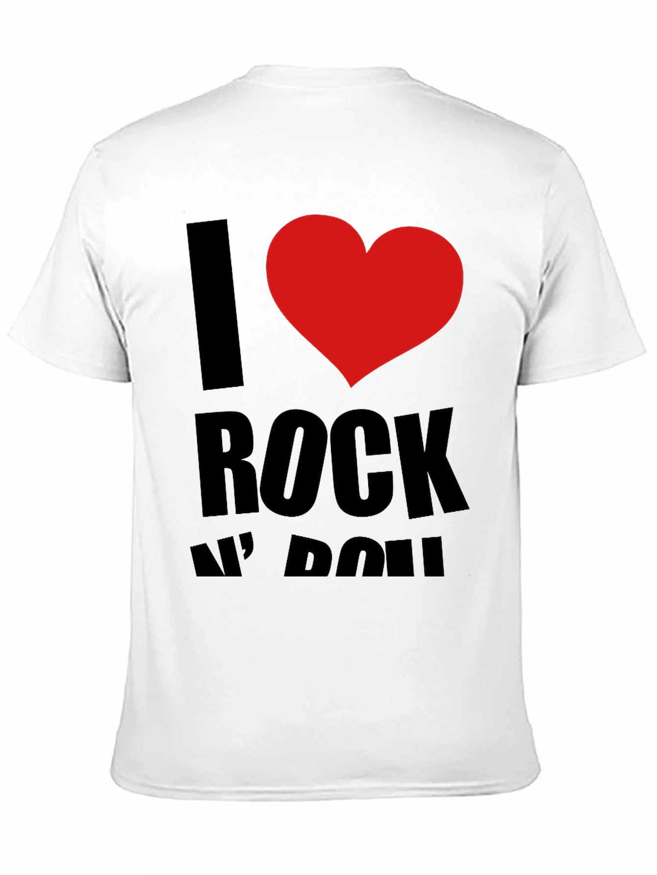 I Love Rock N Roll Black Graphic Tee