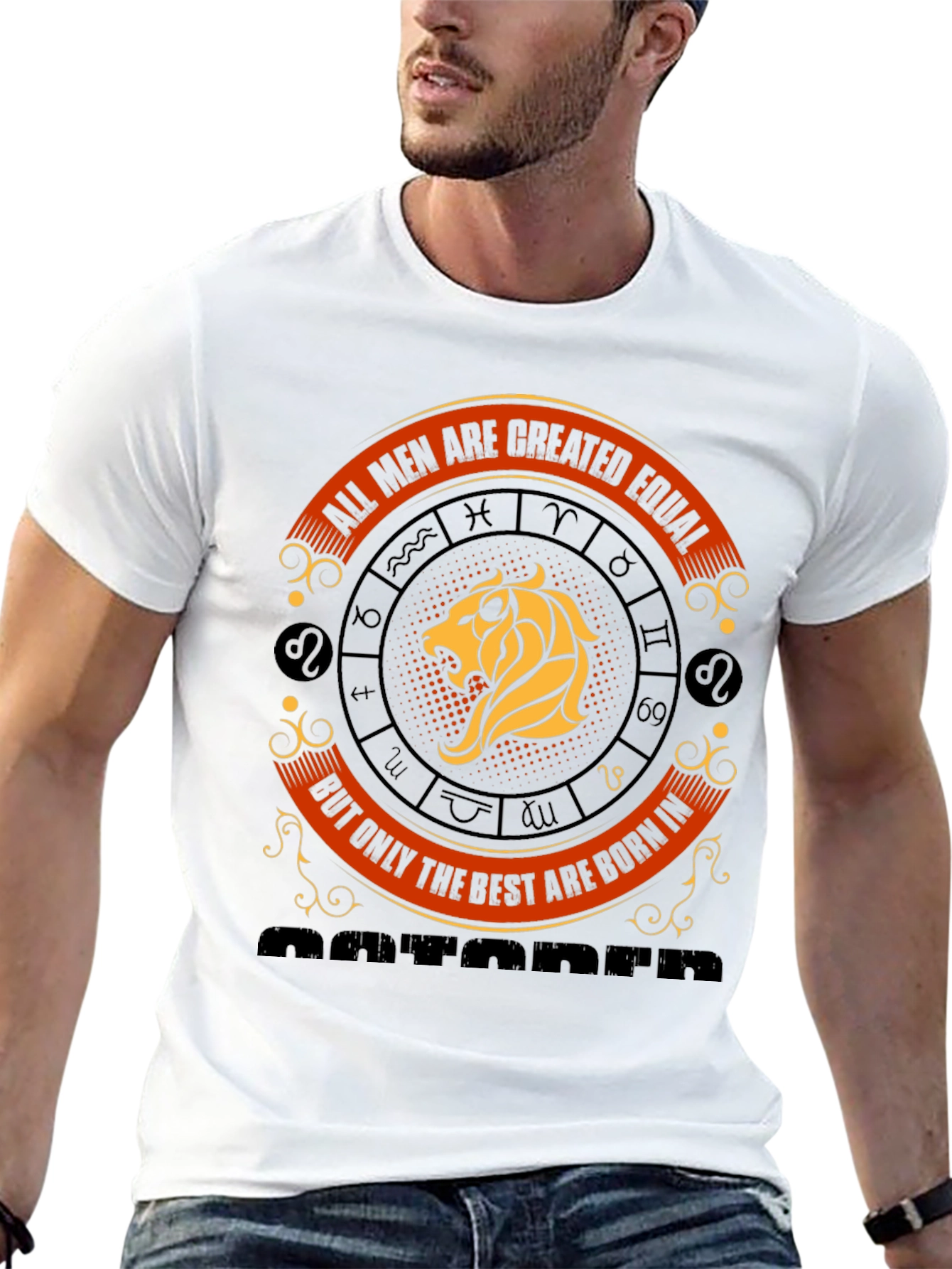October Born Mens Zodiac T-Shirt