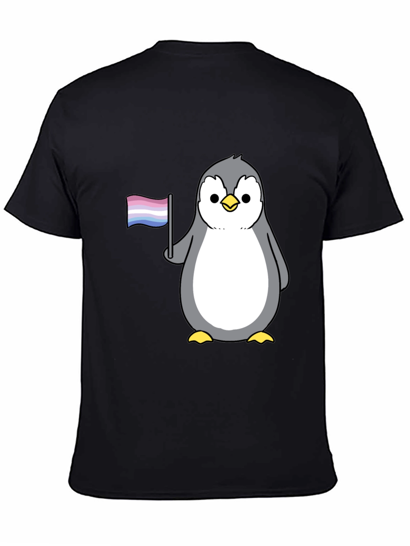 Penguin Pride T-Shirt - Bi Flag Graphic Tee