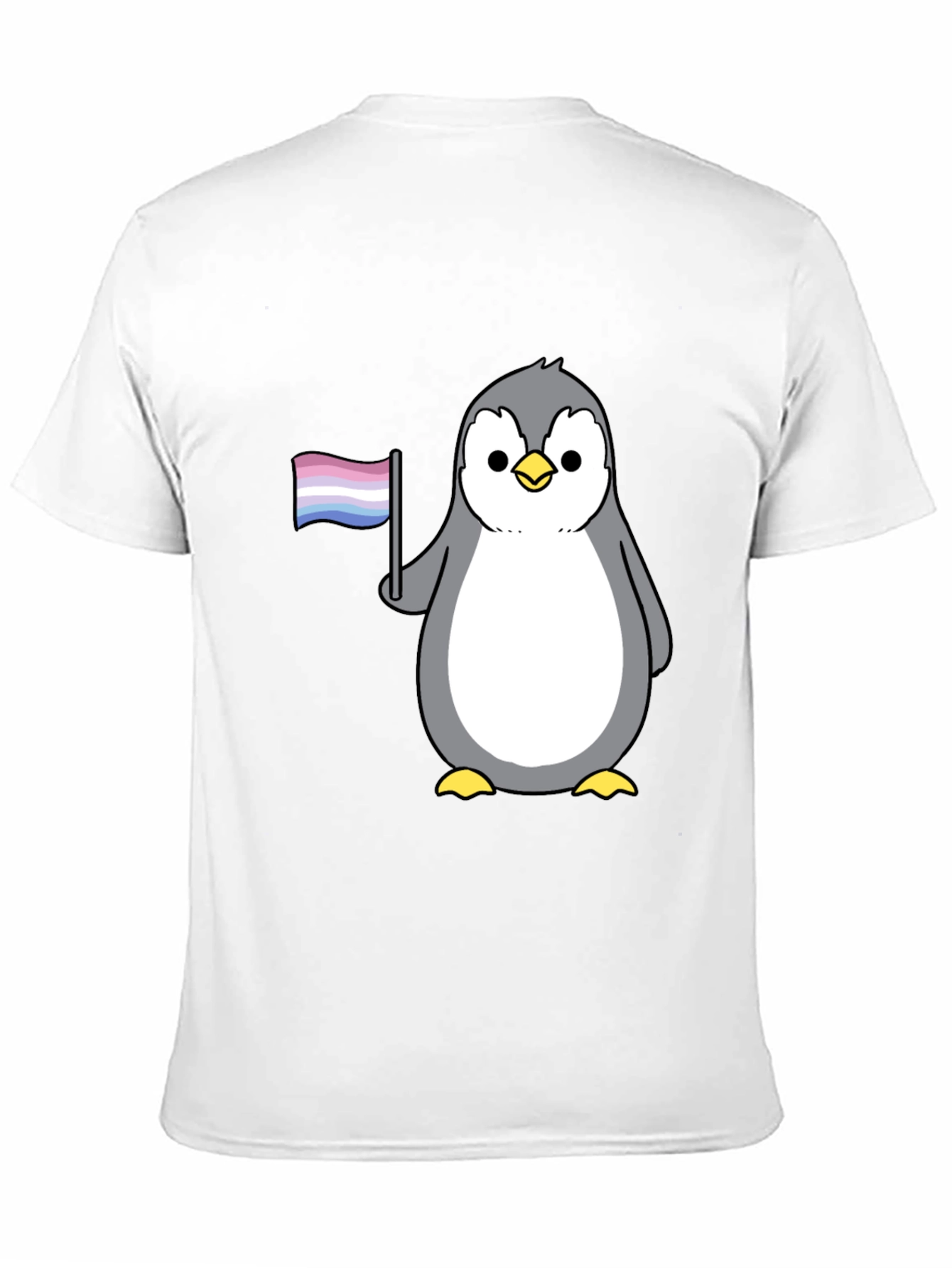 Penguin Pride T-Shirt - Bi Flag Graphic Tee