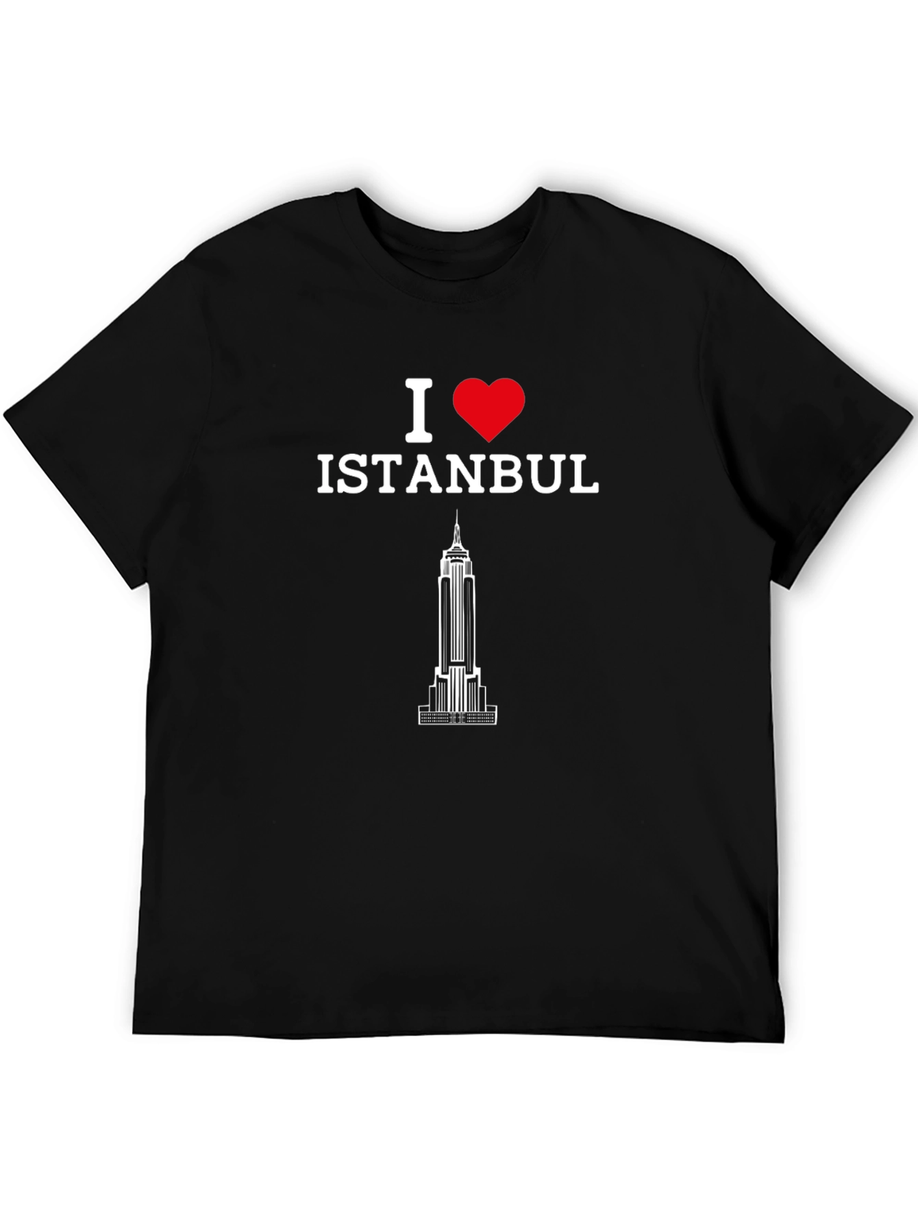 I Love Istanbul Graphic Tee - Black