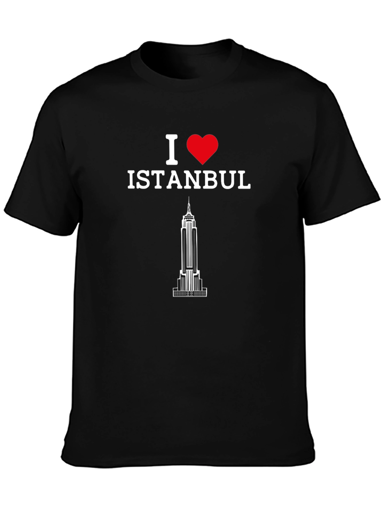 I Love Istanbul Graphic Tee - Black