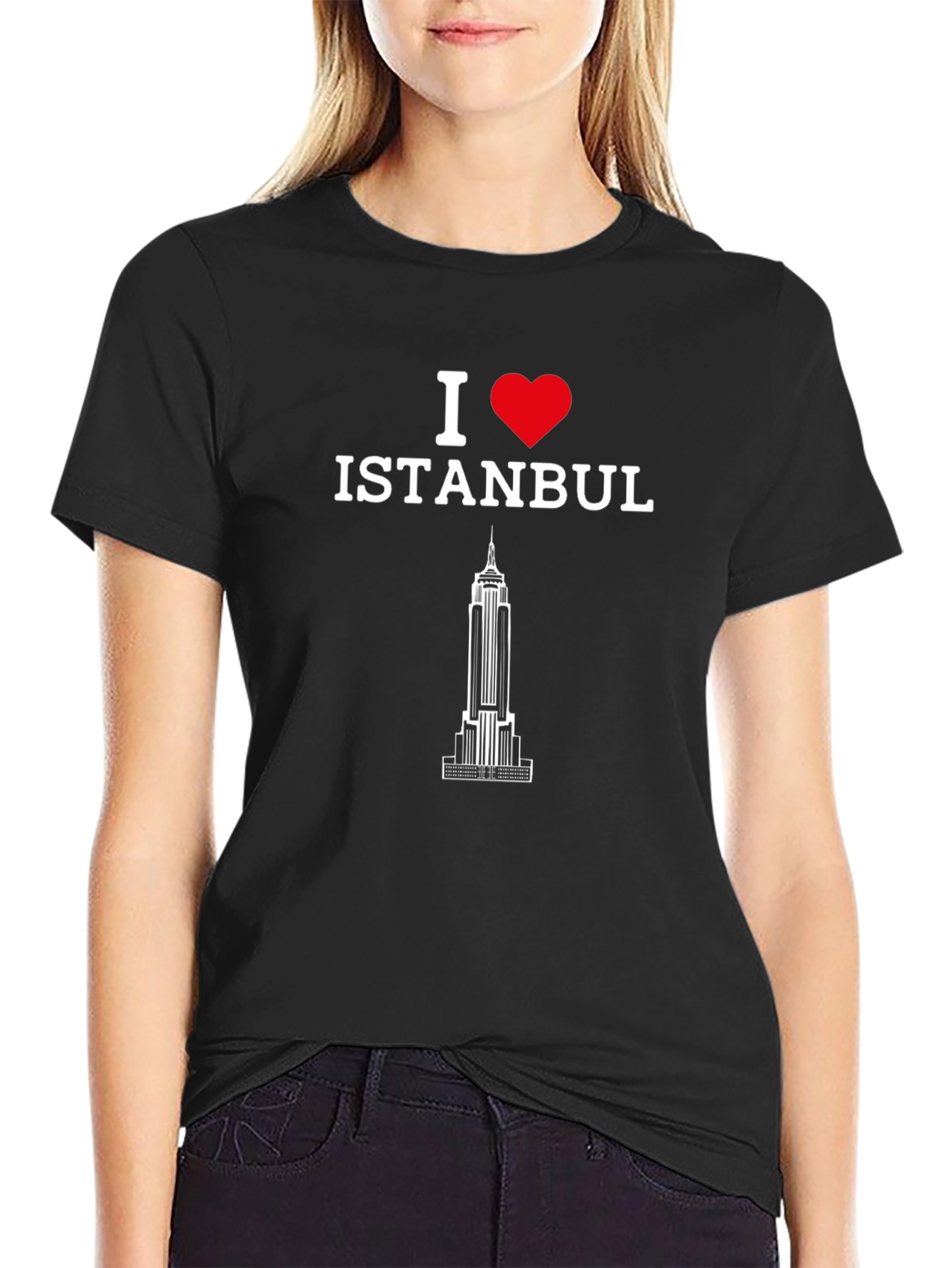 I Love Istanbul Graphic Tee - Black