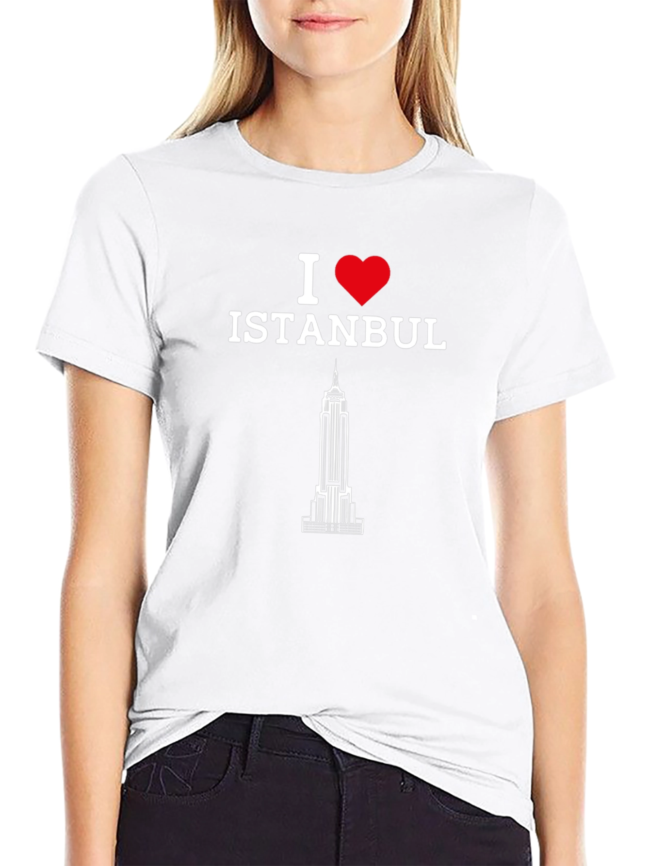 I Love Istanbul Graphic Tee - Black