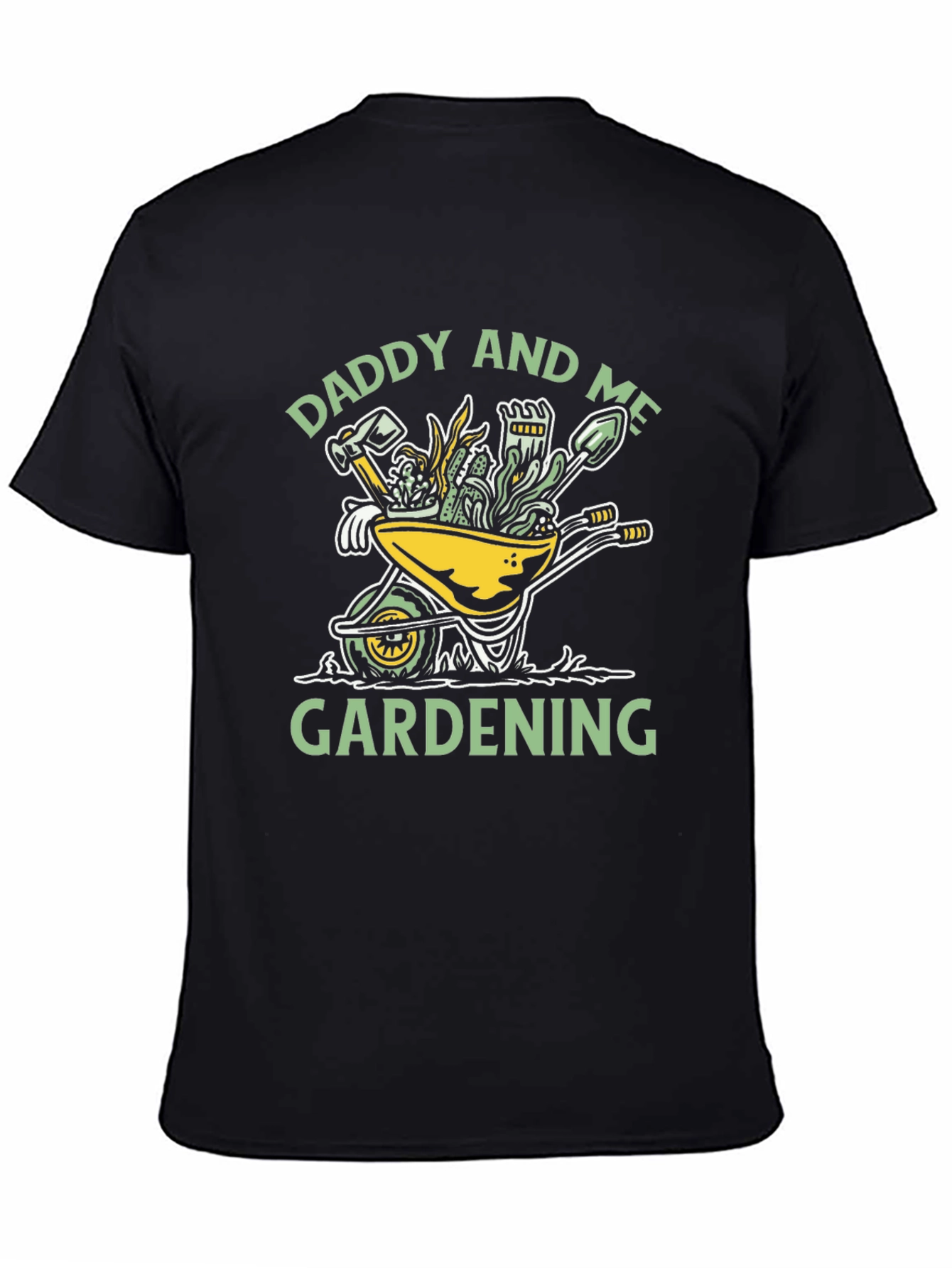 Daddy and Me Gardening T-Shirt - Wheelbarrow Design