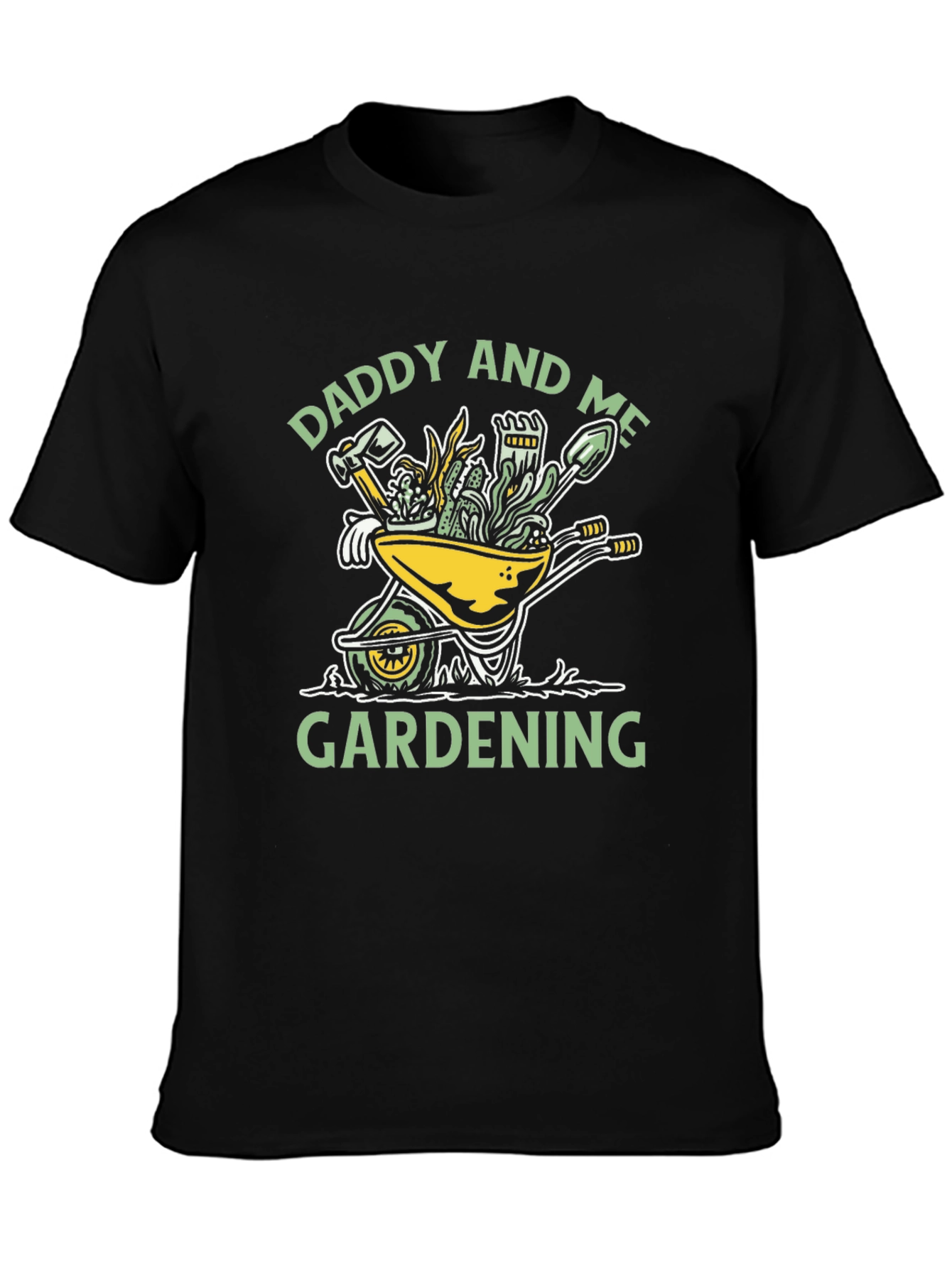 Daddy and Me Gardening T-Shirt - Wheelbarrow Design