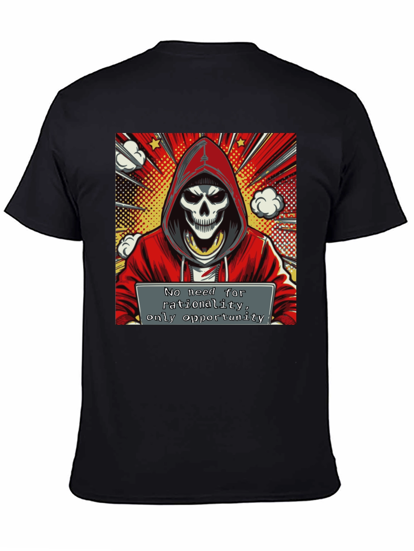 Hooded Grim Reaper Graphic Tee - Opportunity