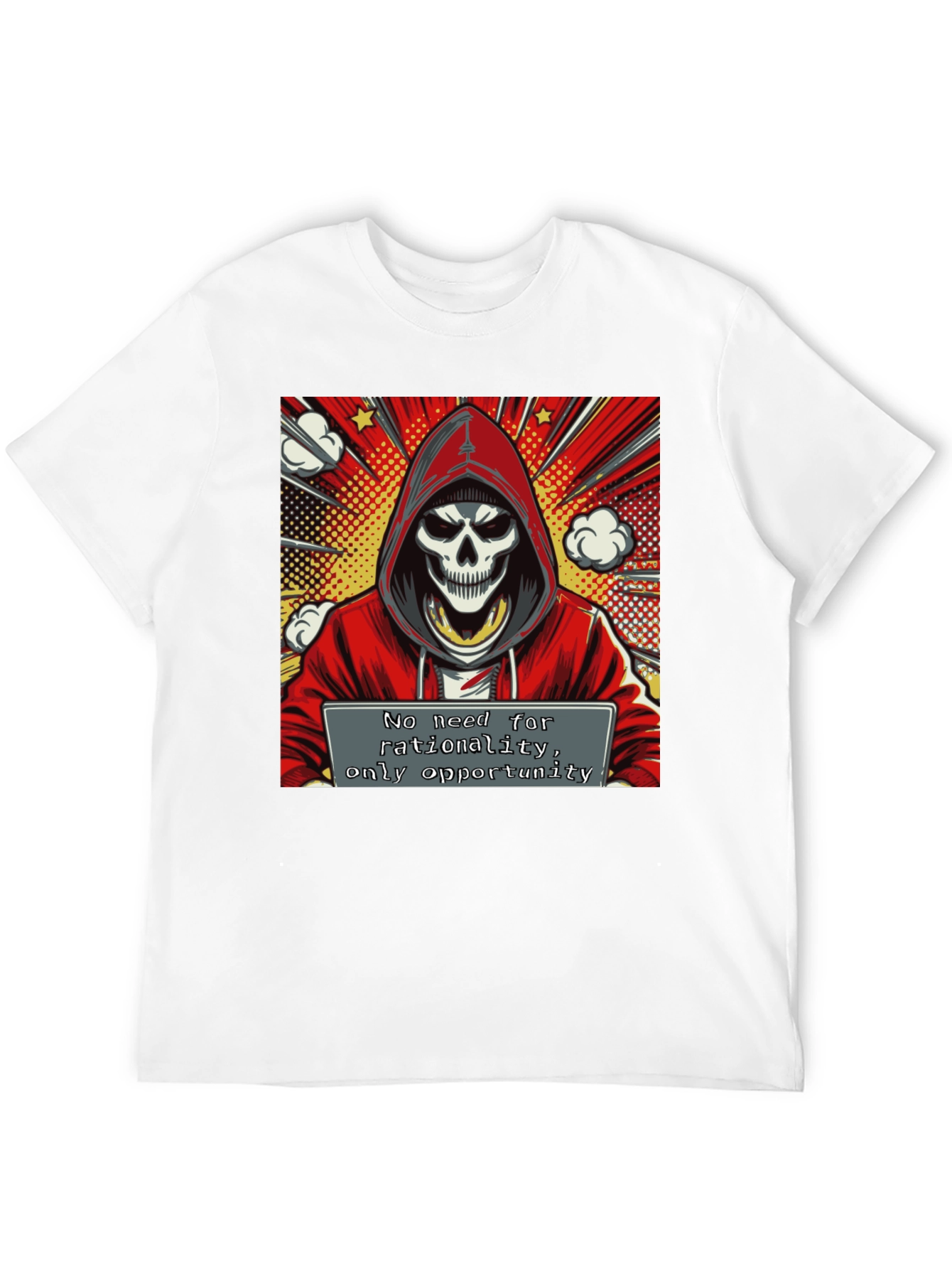 Hooded Grim Reaper Graphic Tee - Opportunity