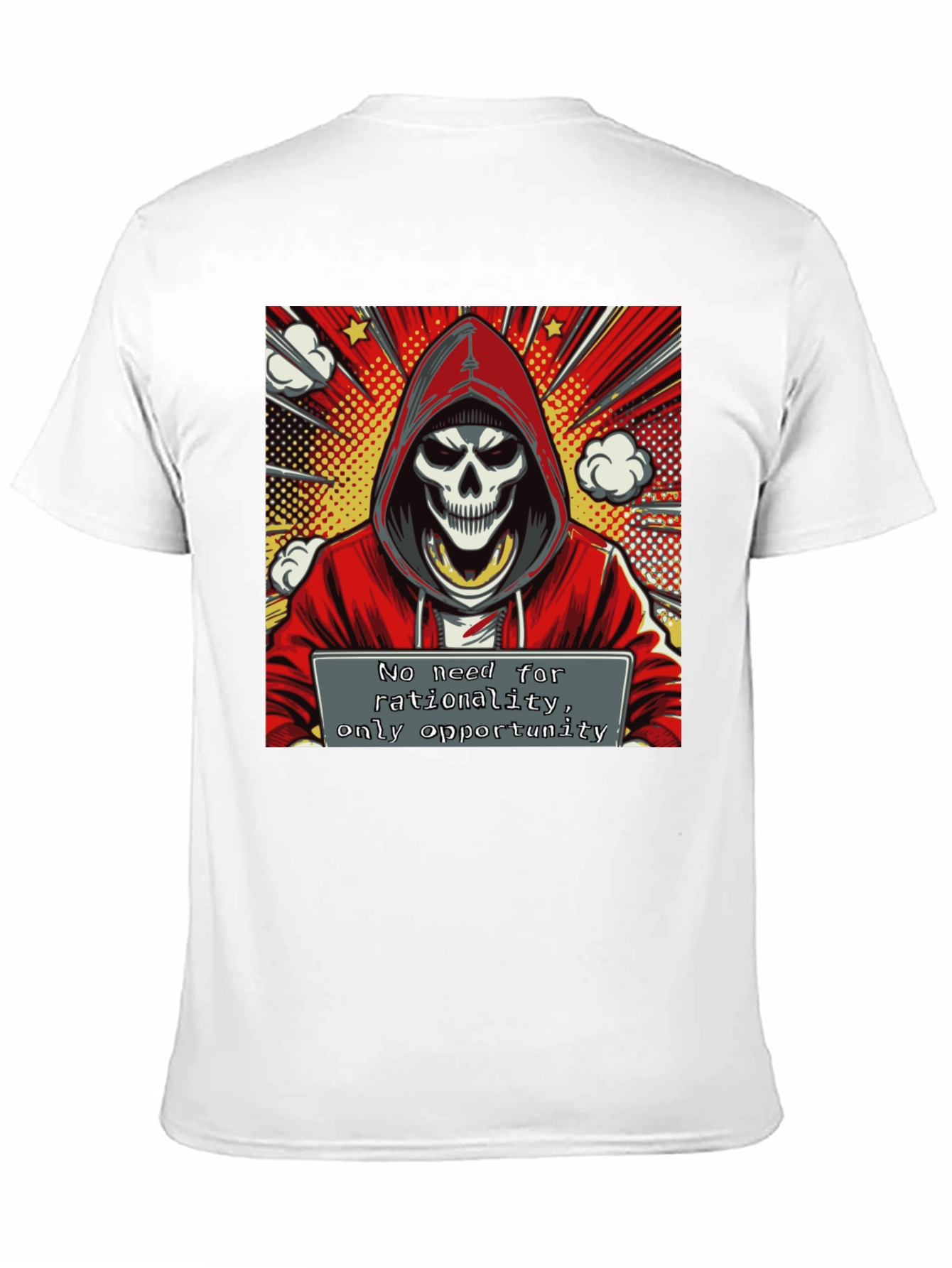 Hooded Grim Reaper Graphic Tee - Opportunity