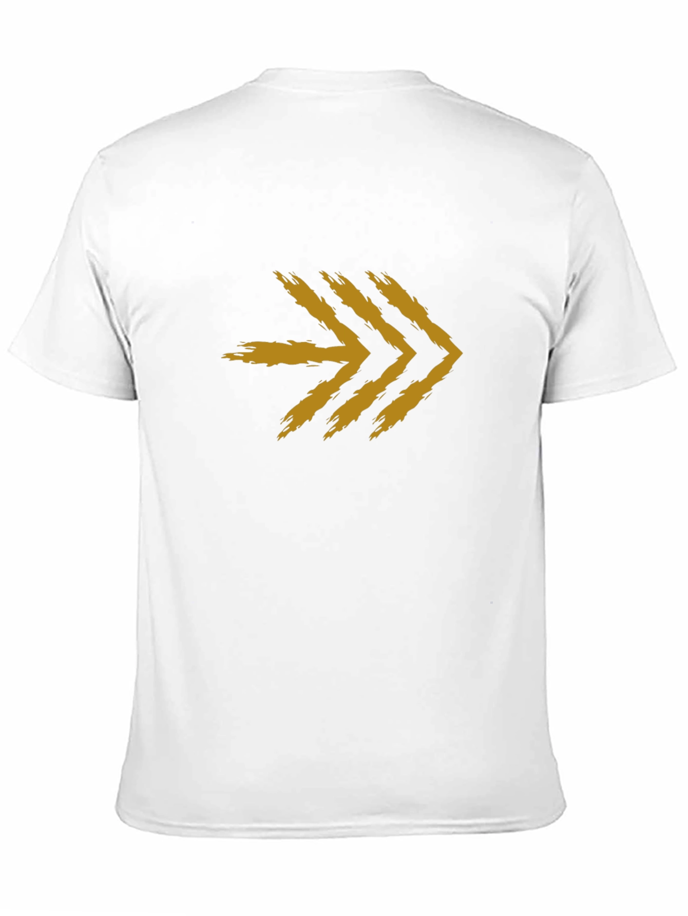 Brush Stroke Arrow Graphic Tee - Black Cotton Blend