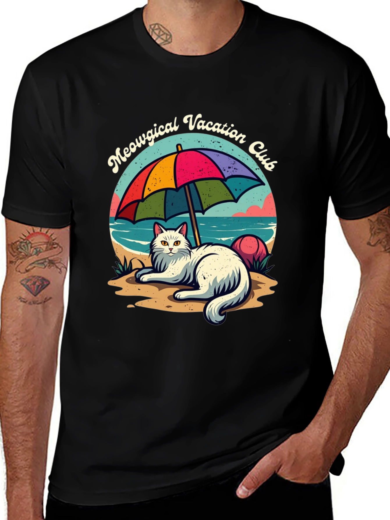 Meowgical Vacation Club Graphic Tee
