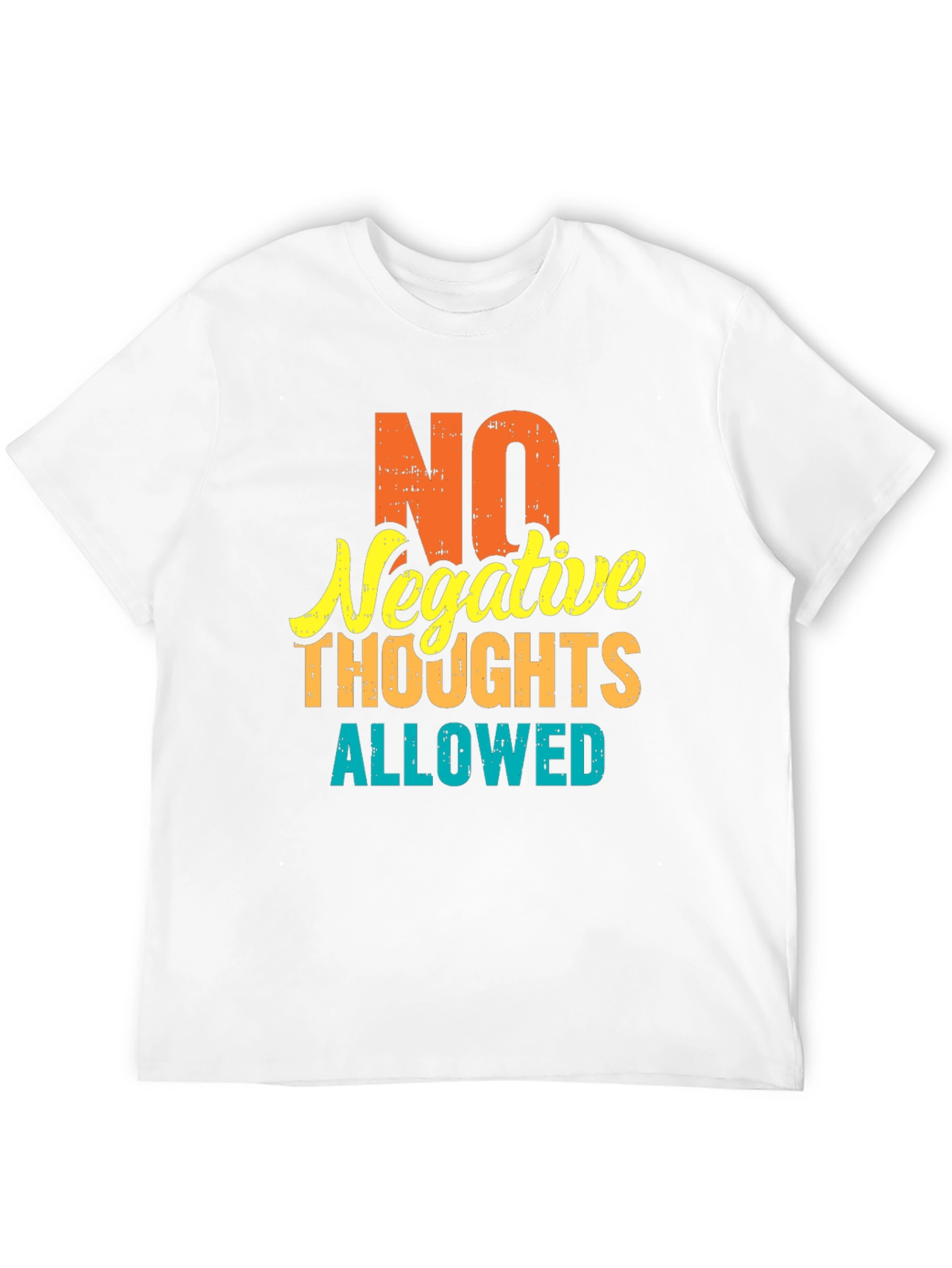 No Negative Thoughts T-Shirt | Positive Vibes Graphic Tee
