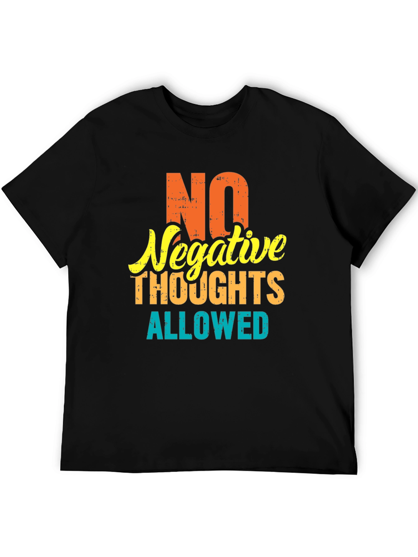 No Negative Thoughts T-Shirt | Positive Vibes Graphic Tee